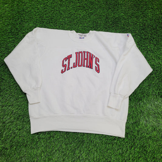 Vintage St-Johns University Sweatshirt Womens XL 23x23 USA