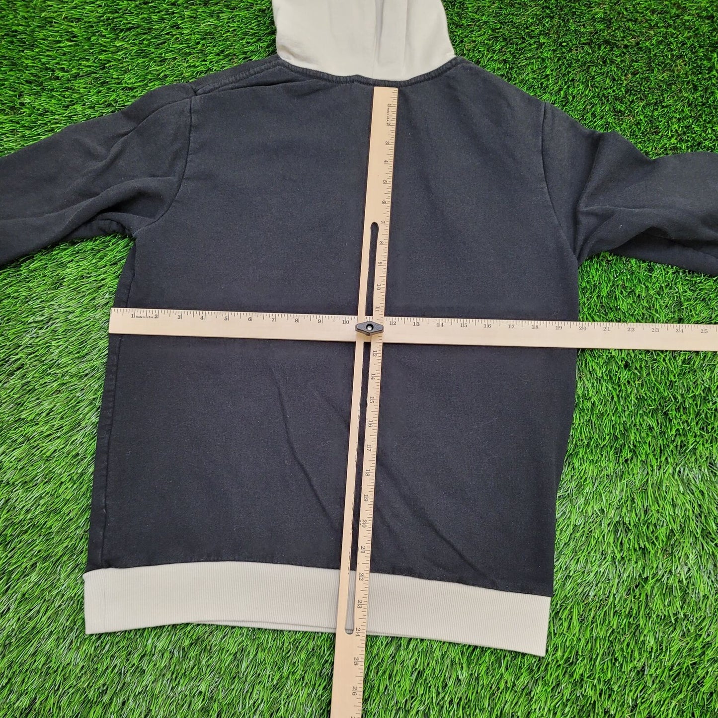 FUBU Colorblock Hoodie Small 20x24 Black Cream