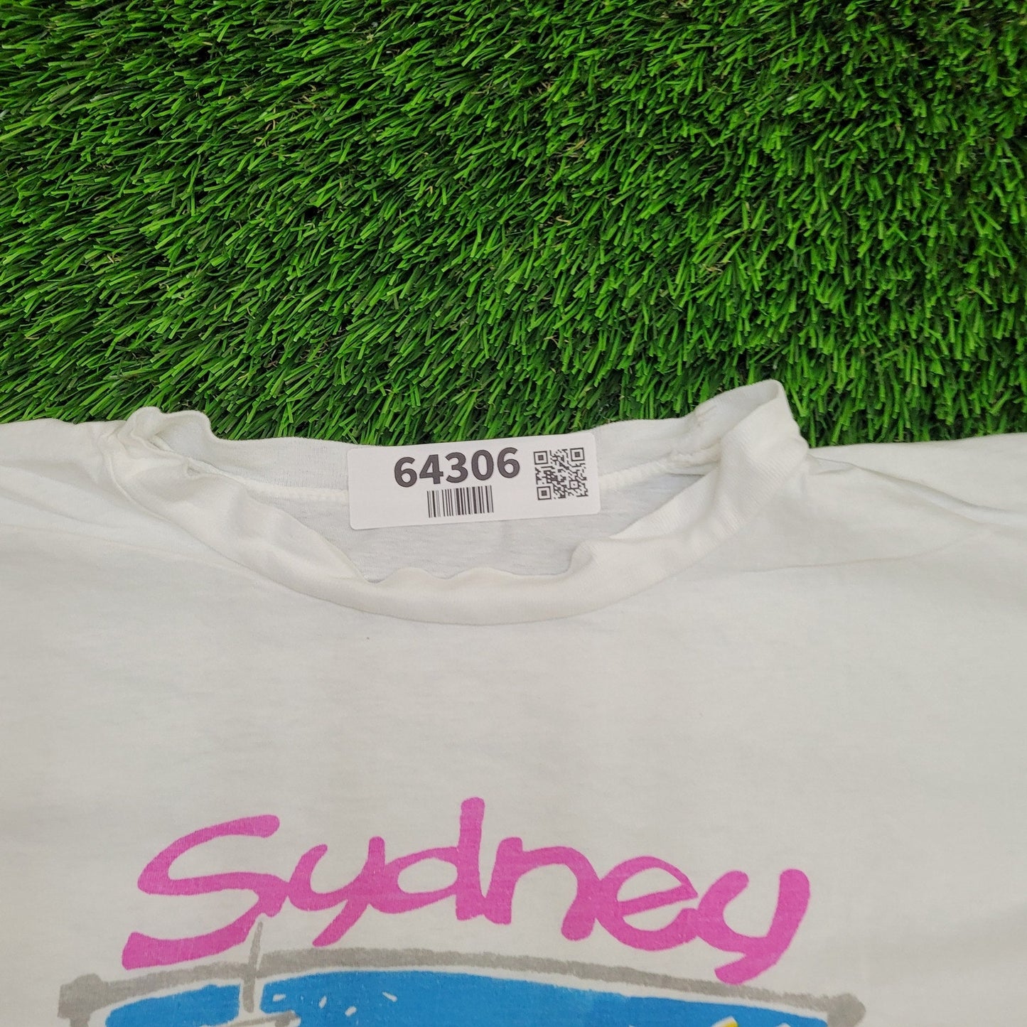 Vintage Sydney Australia Shirt Large 21x21 White