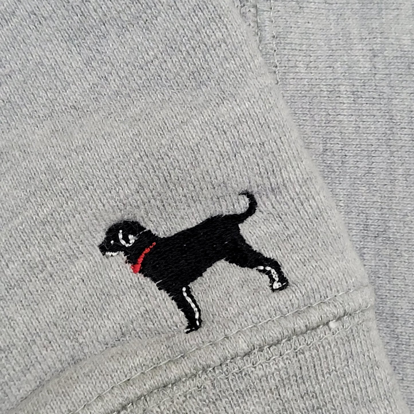 Black Dog Sweatshirt XS/S 19x25 Baggy Gray