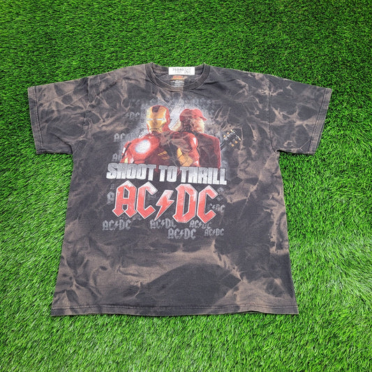 ACDC Iron-Man Shirt Large 22x26 Faded Shoot-To-Thrill