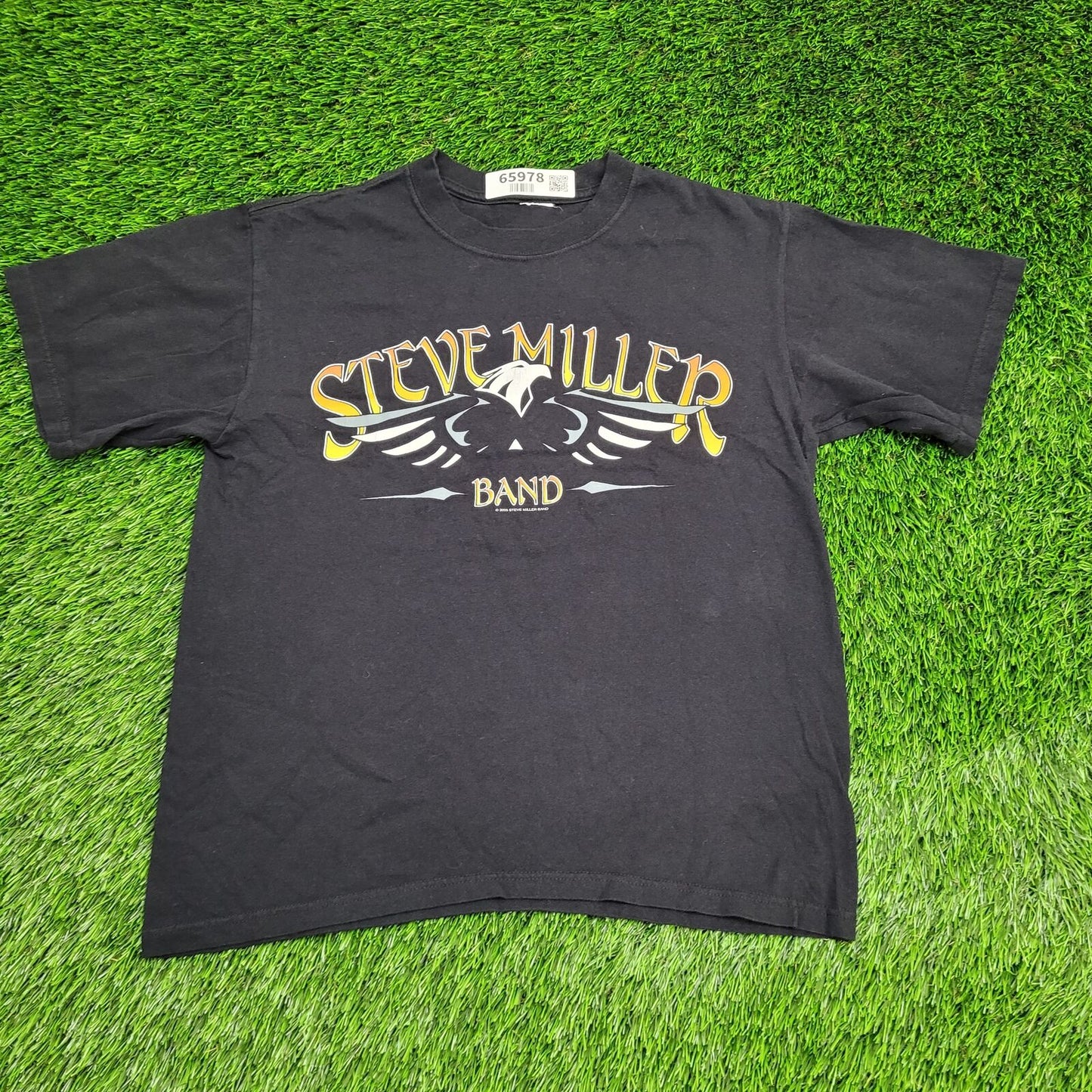 Vintage Steve-Miller Band Shirt Womens Large 19x22 Black