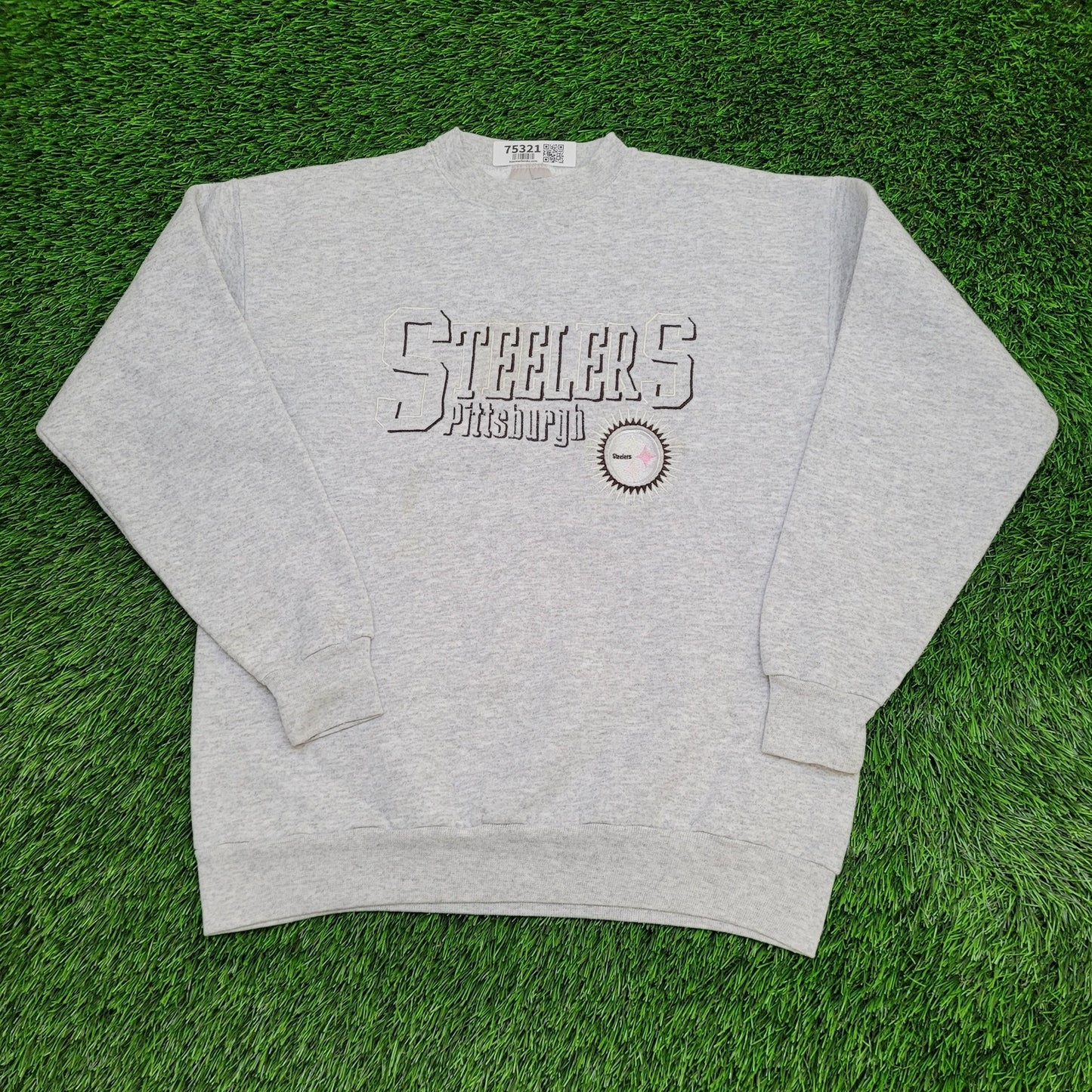 Vintage Pittsburgh-Steelers Sweatshirt Womens M/L 21x25