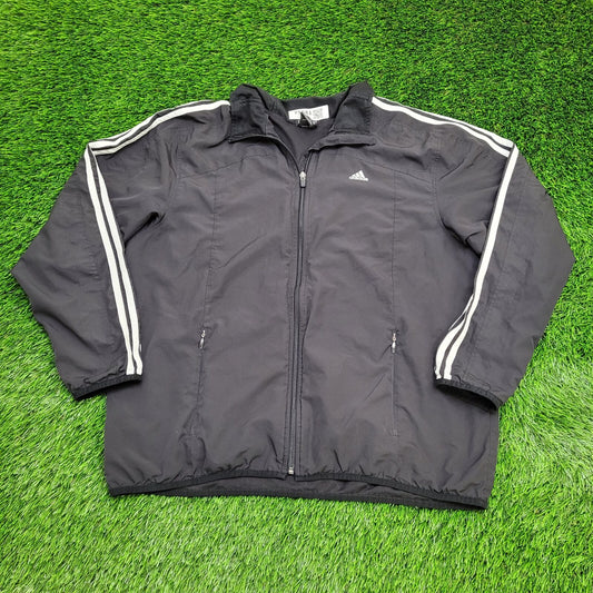 ADIDAS Gymnastics Windbreaker Jacket Large 25x27 Windbreaker