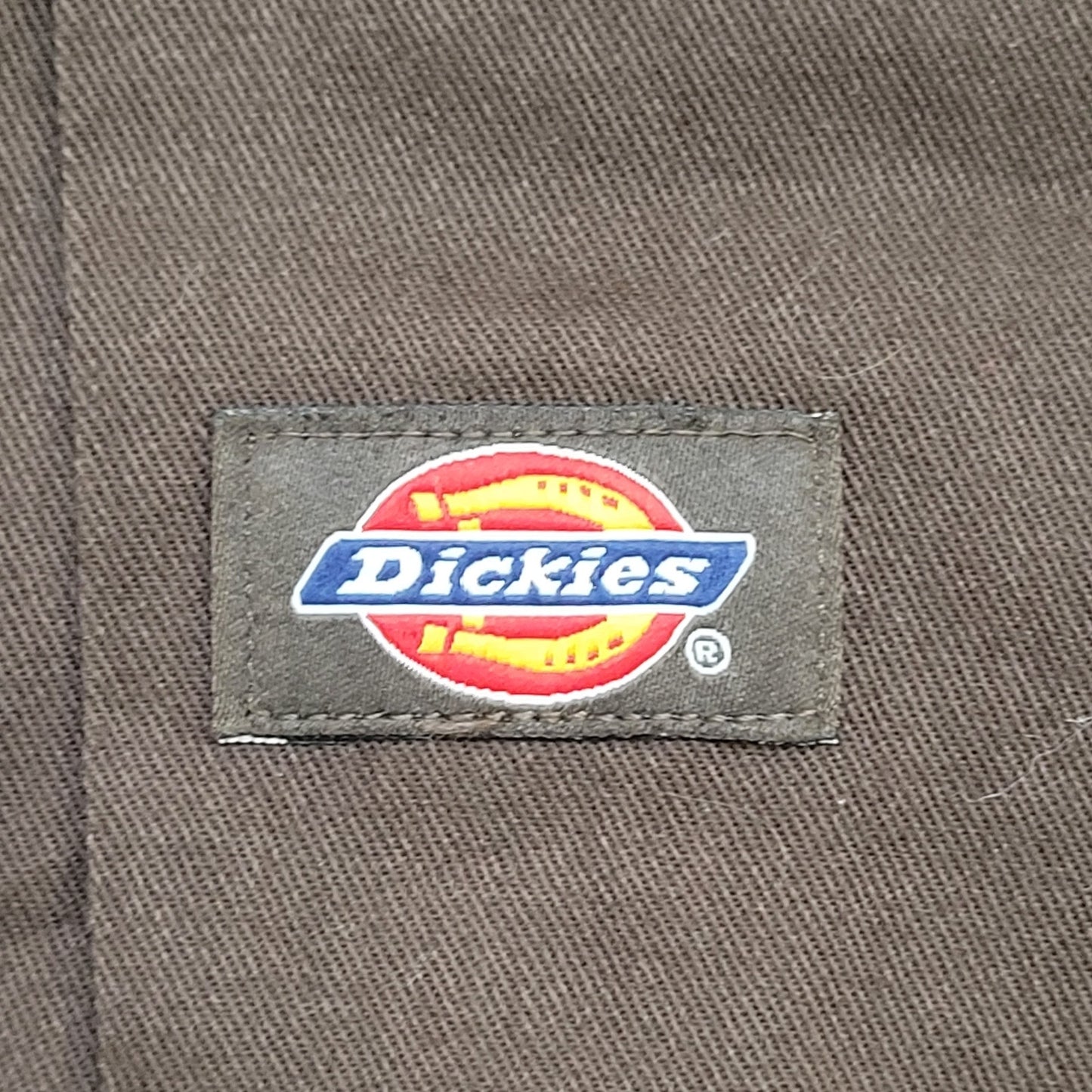 DICKIES Button Shirt XL/2XL 26x31 Extra-Baggy Brown