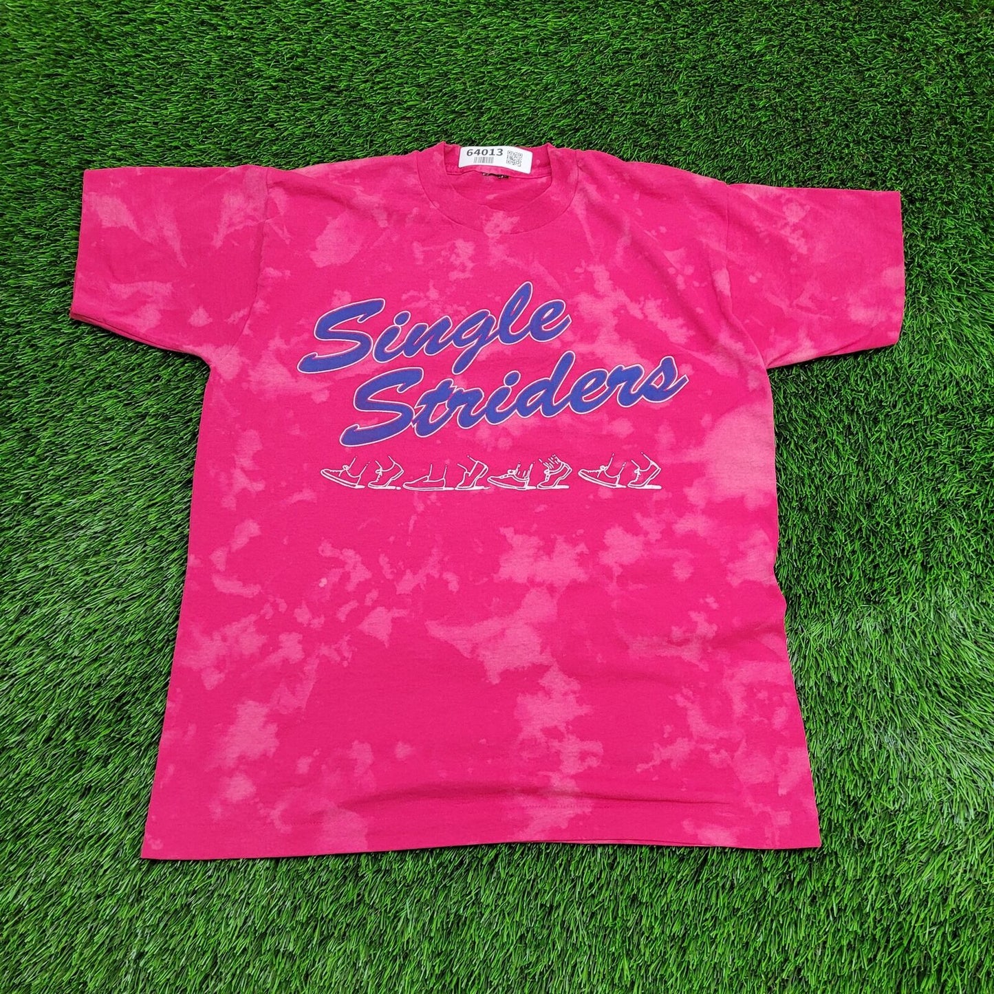 Vintage Single Striders Shirt Womens Large 21x25 Pink