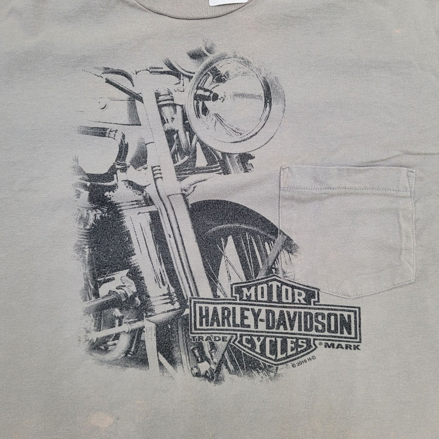 Harley Davidson Shirt Medium 19x24 Taupe