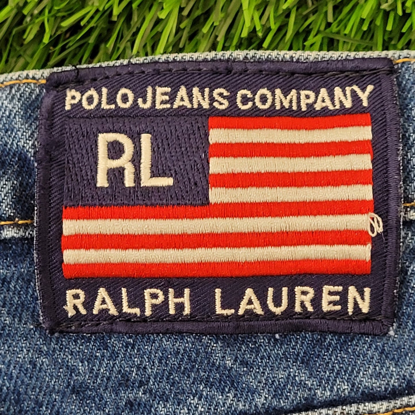 Vintage Y2K Ralph-Lauren Extra-Baggy Jeans 34x29 Medium-Wash