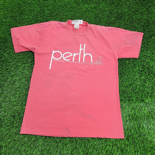 Vintage Peth Australia Shirt Womens Large 19x27 Pink