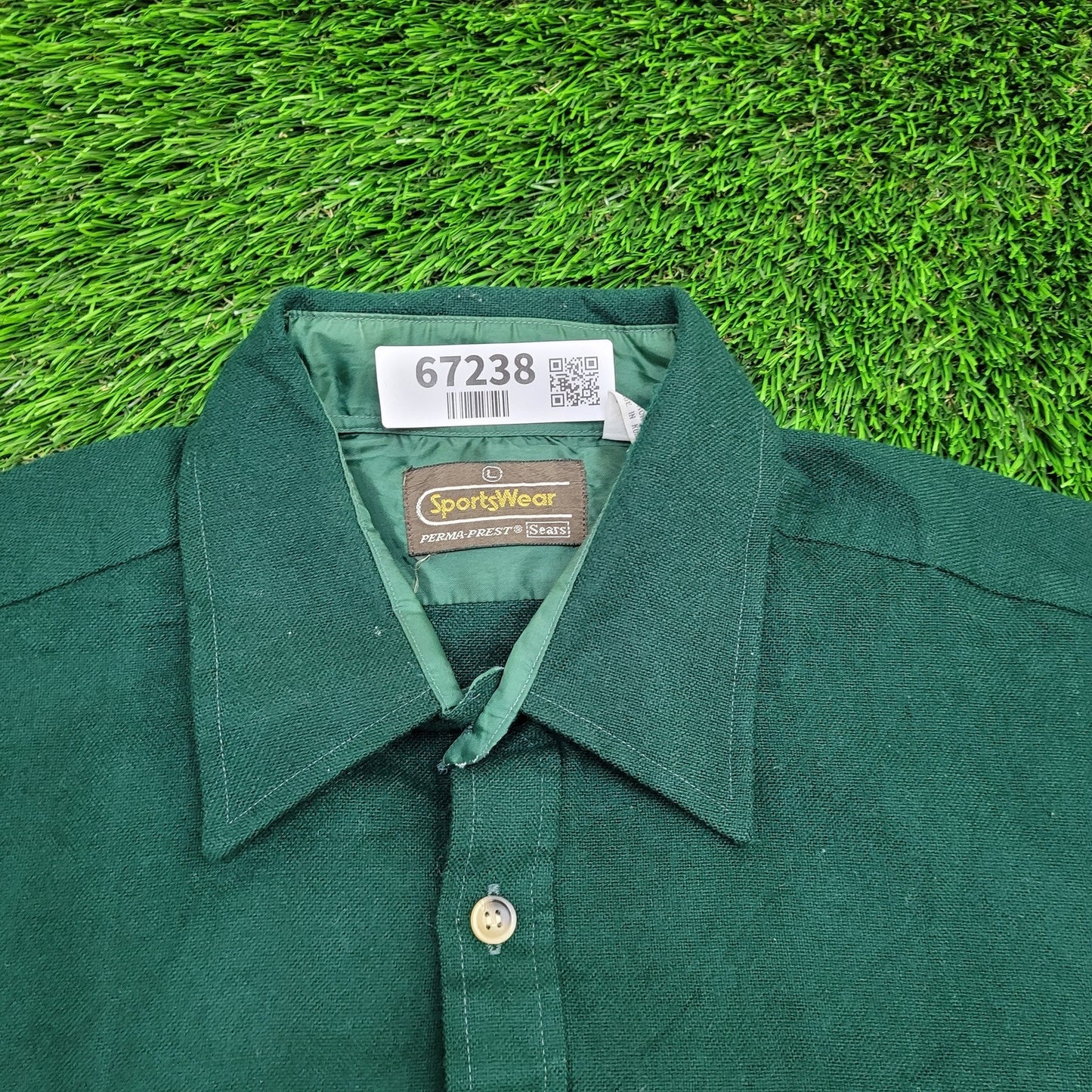 Vintage Sportswear Baggy Shirt Womens Large 24x28 Green