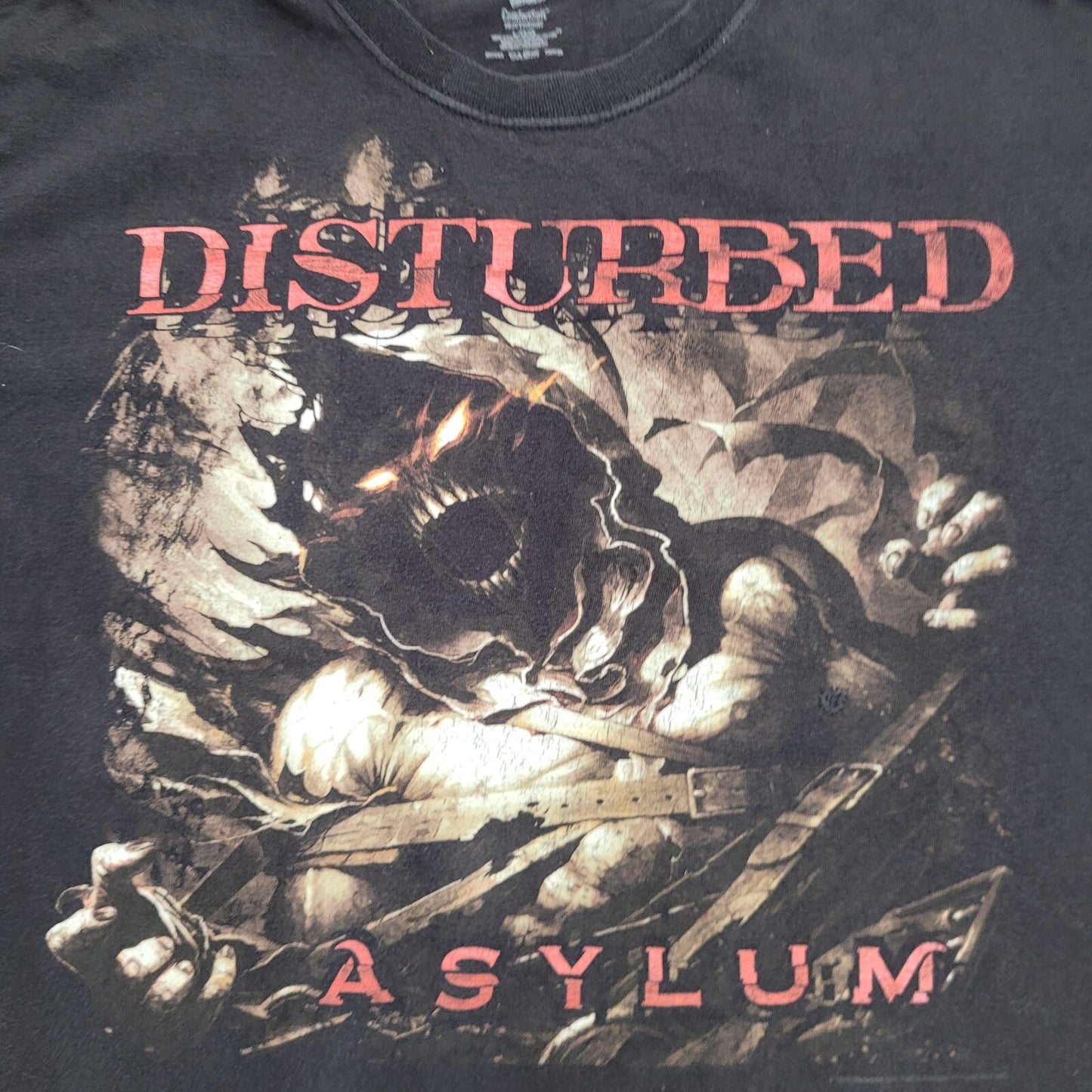 Disturbed Asylum The-Guy Demon Shirt Large 21x25 Black