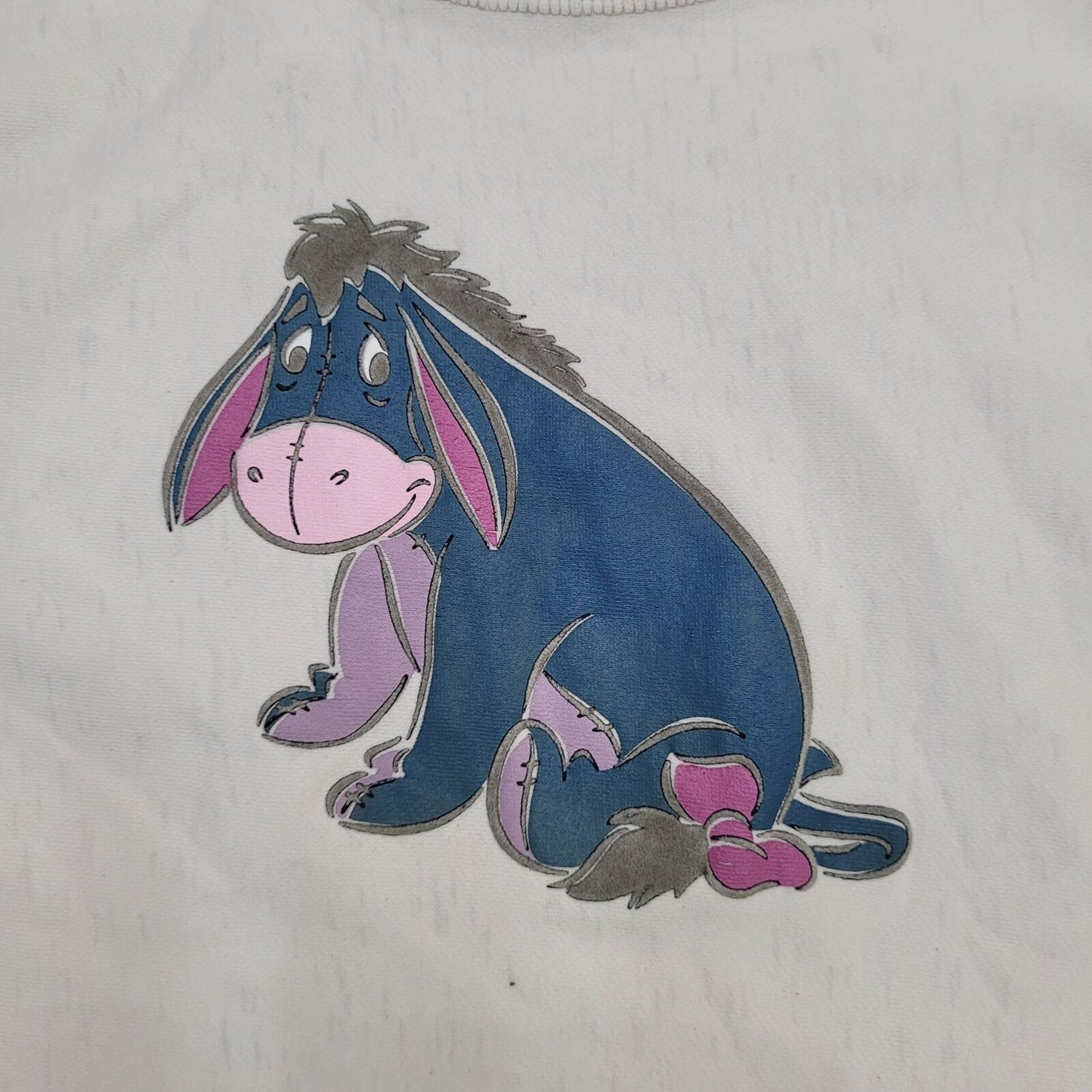 Disney Eeyore Sweatshirt Womens Medium 21x16 White