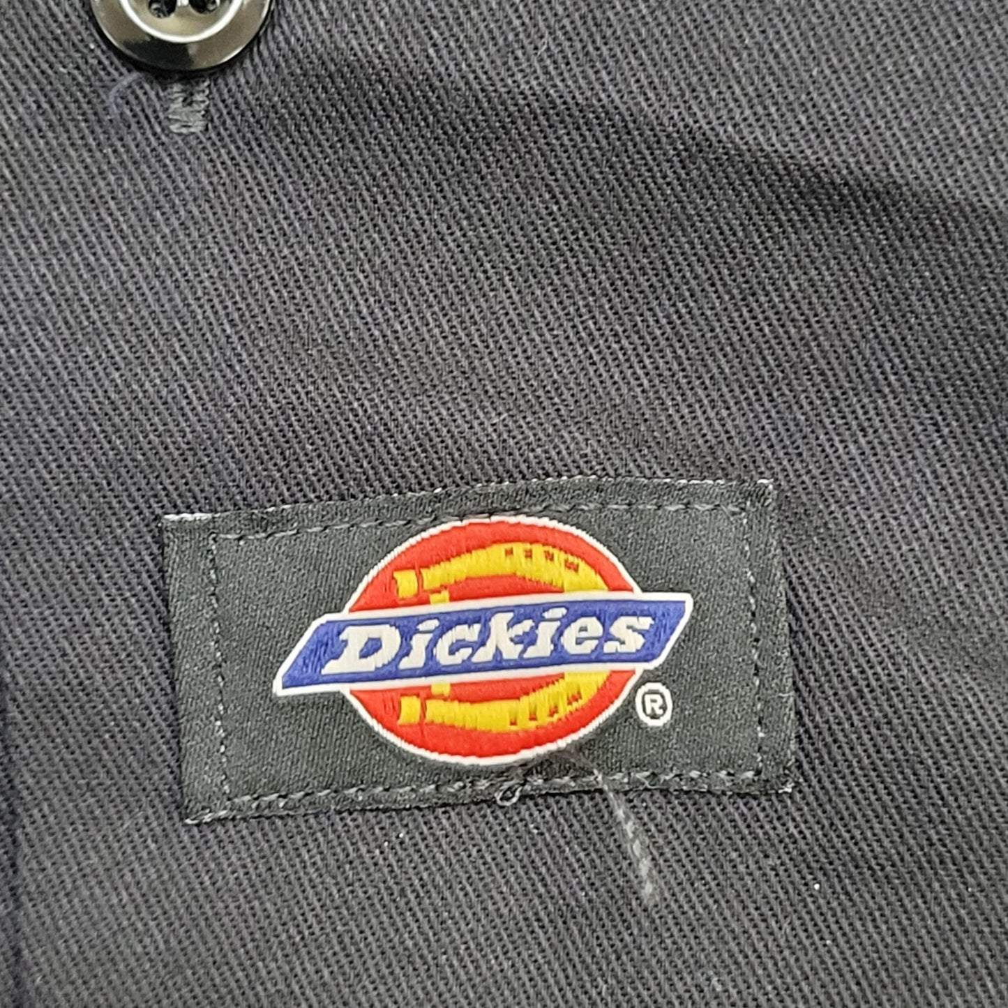 Dickies Button Shirt Medium 22x30 Black Extra-Baggy