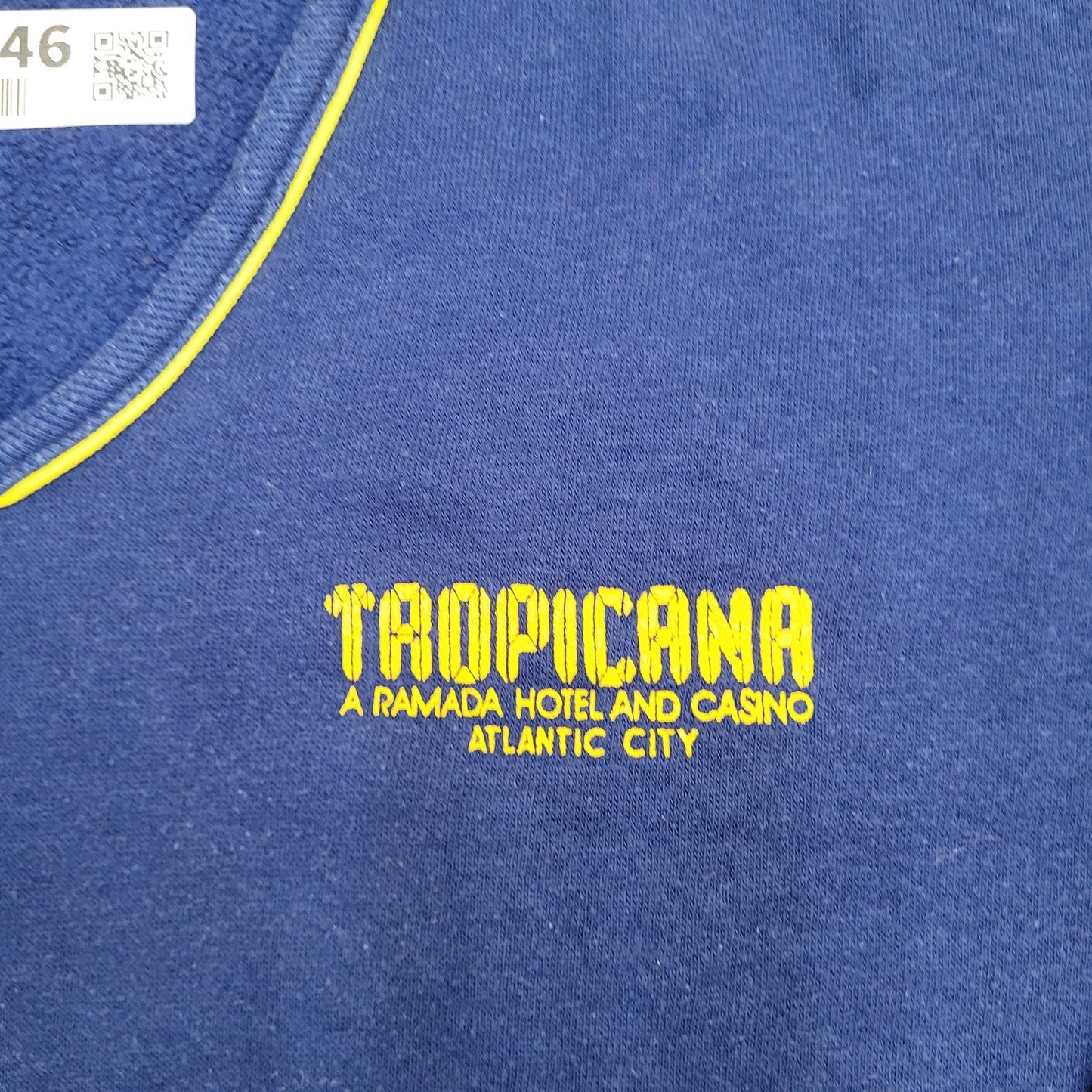 Vintage Tropicana MOD Sweatshirt Women Large 21x22 Blue USA