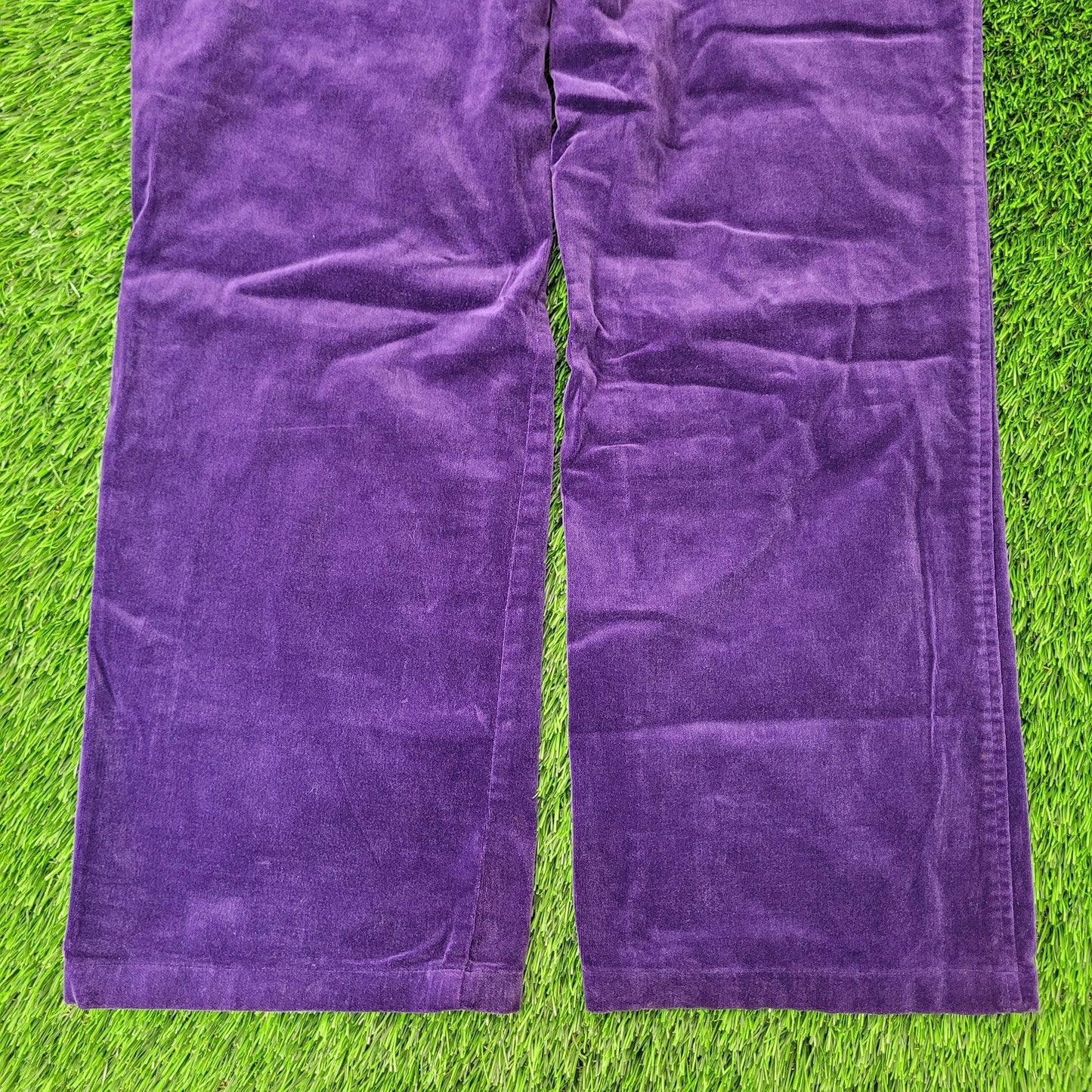 Vintage Tommy-Hilfiger Velvet Pants Womens 2/3 25x31 Purple