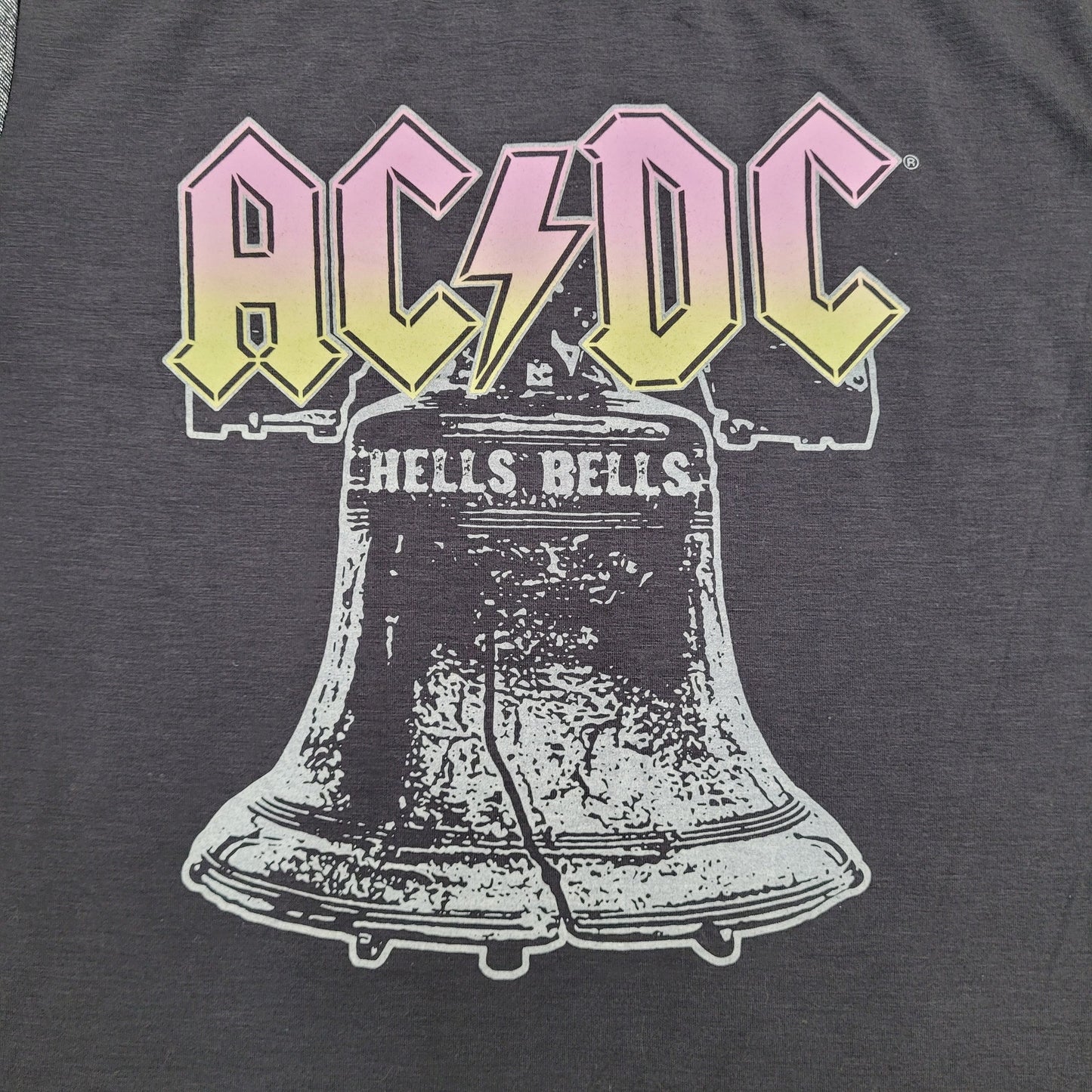 ACDC Shirt Womens Medium 19x24 Hells-Bells Two-Tone