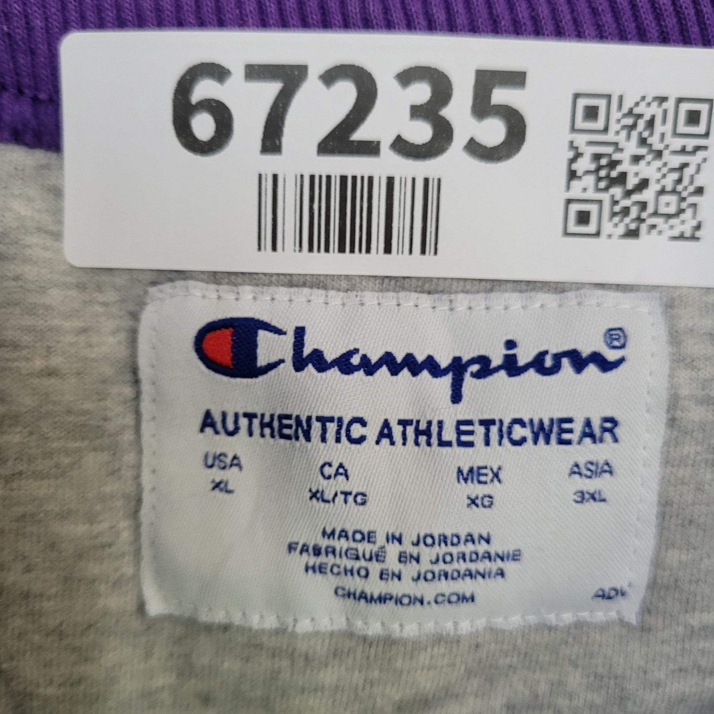 Champion C-Logo Sweatshirt XL 25x27 Bleached Purple