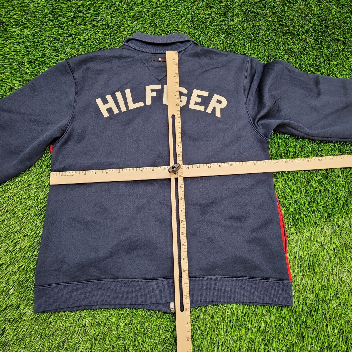 Vintage Tommy-Jeans Hilfiger Full-Zip Sweatshirt Small 20x24