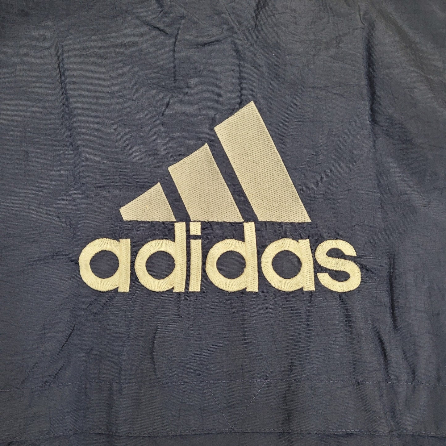 Adidas 1/2-Zip Windbreaker Jacket L/XL 24x29 Blue