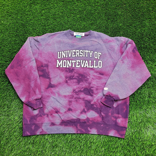 Champion Montevallo Falcons Sweatshirt XL 25x26 Bleached