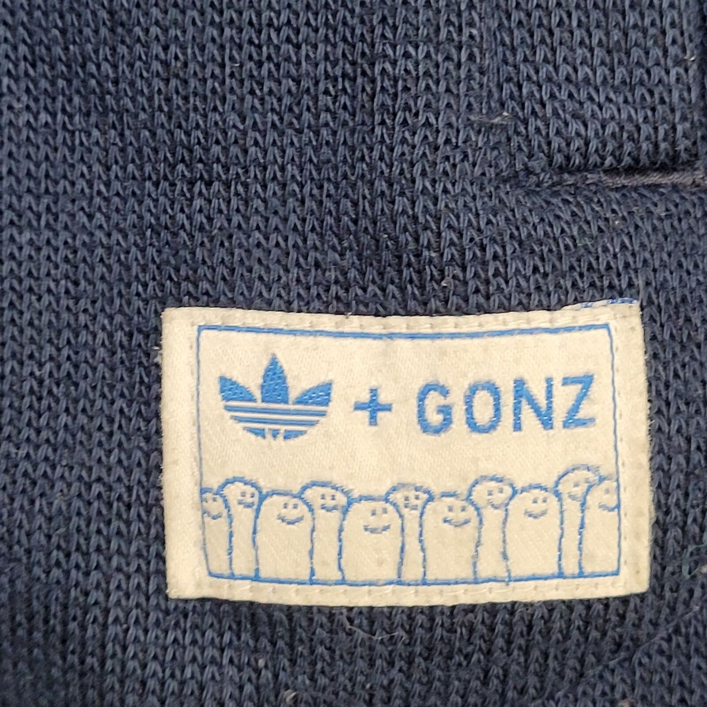 Adidas Gonz Hoodie Jacket Small 19x27 Navy-Blue