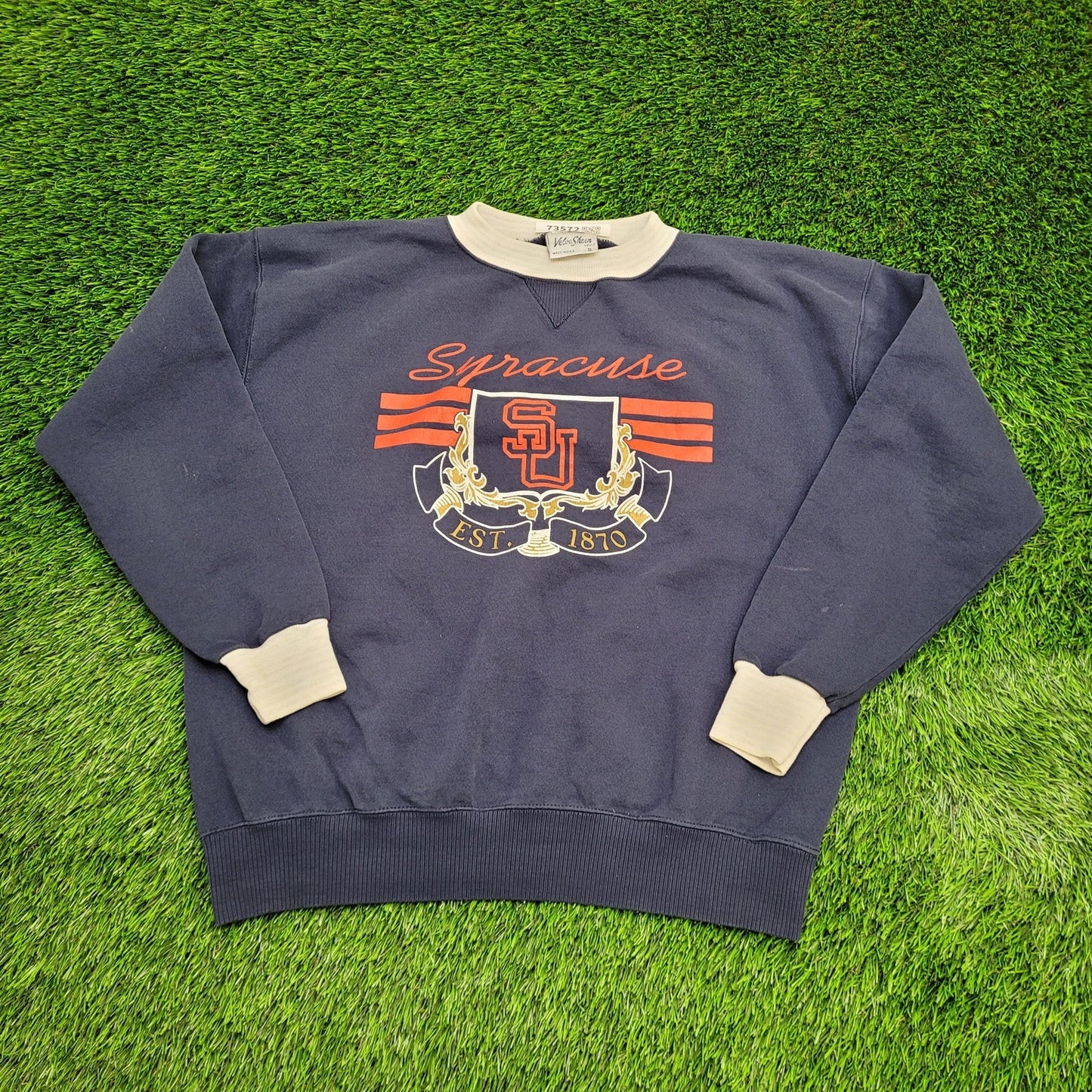 Vintage Syracuse University Sweatshirt XL 25x25 Boxy Crop