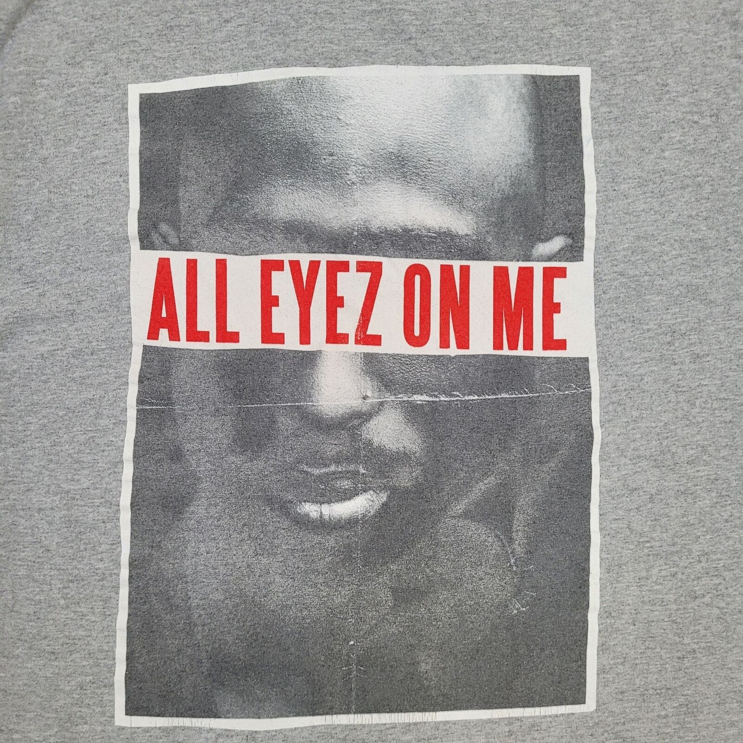 Bravado 2Pac All Eyez On Me Shirt Large 21x26 Gray