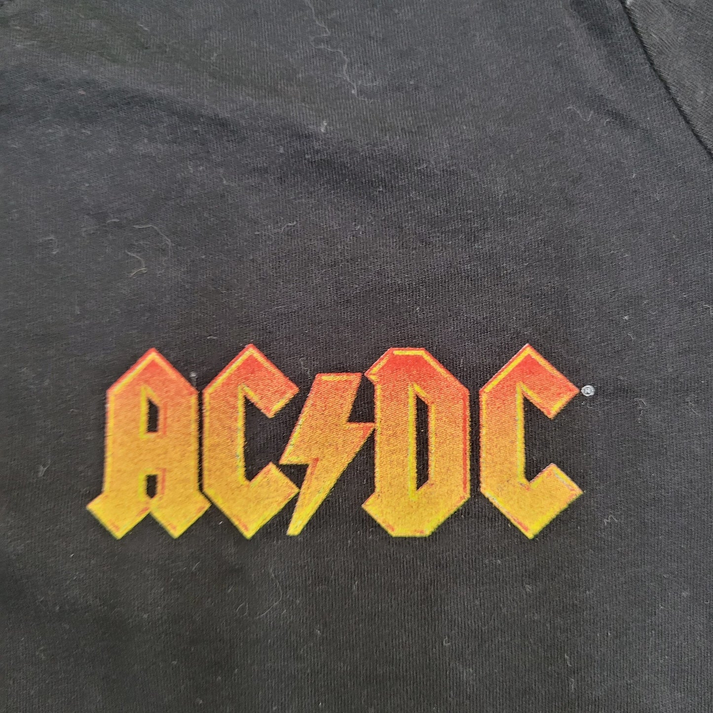 ACDC Shirt Womens XL 21x27 Back-In-Black