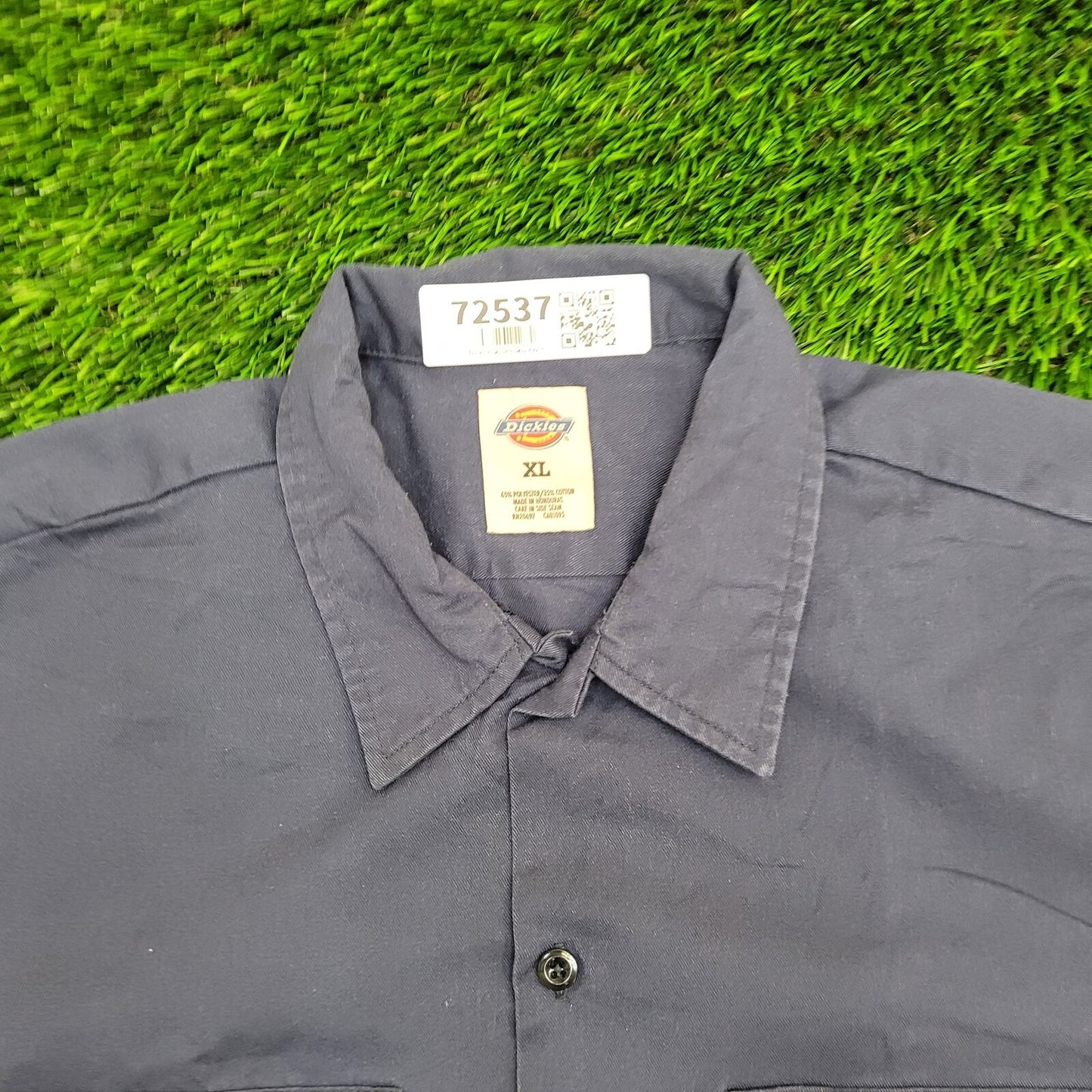 DICKIES Button Shirt XL 25x30 Baggy Navy-Blue