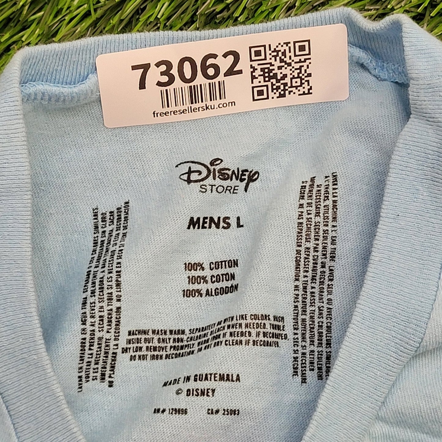 Disney Shirt Large 22x27 Blue