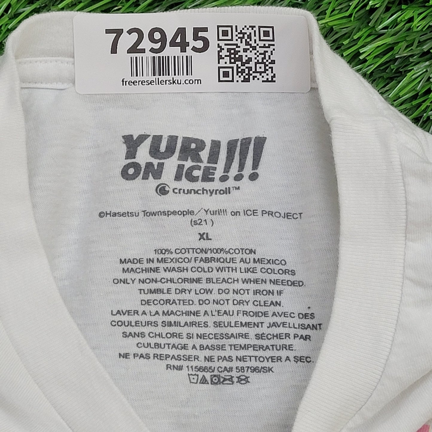 Anime Shirt XL 23x27 White