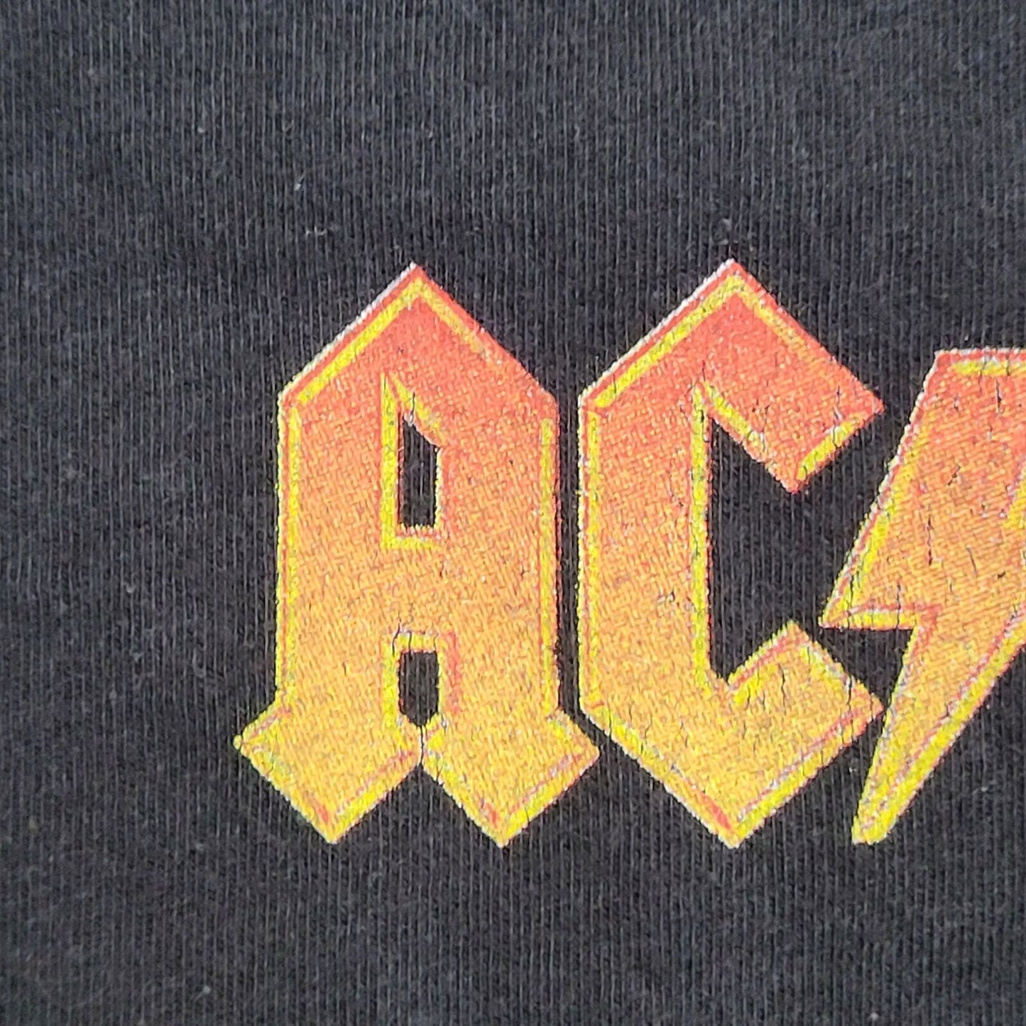 ACDC Lightning Shirt Womens XL 22x25 Black