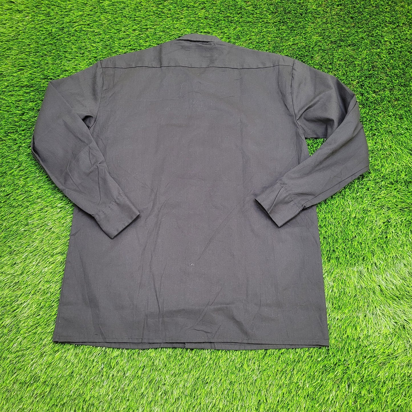 DICKIES Button Shirt Medium 22x30 Baggy Black