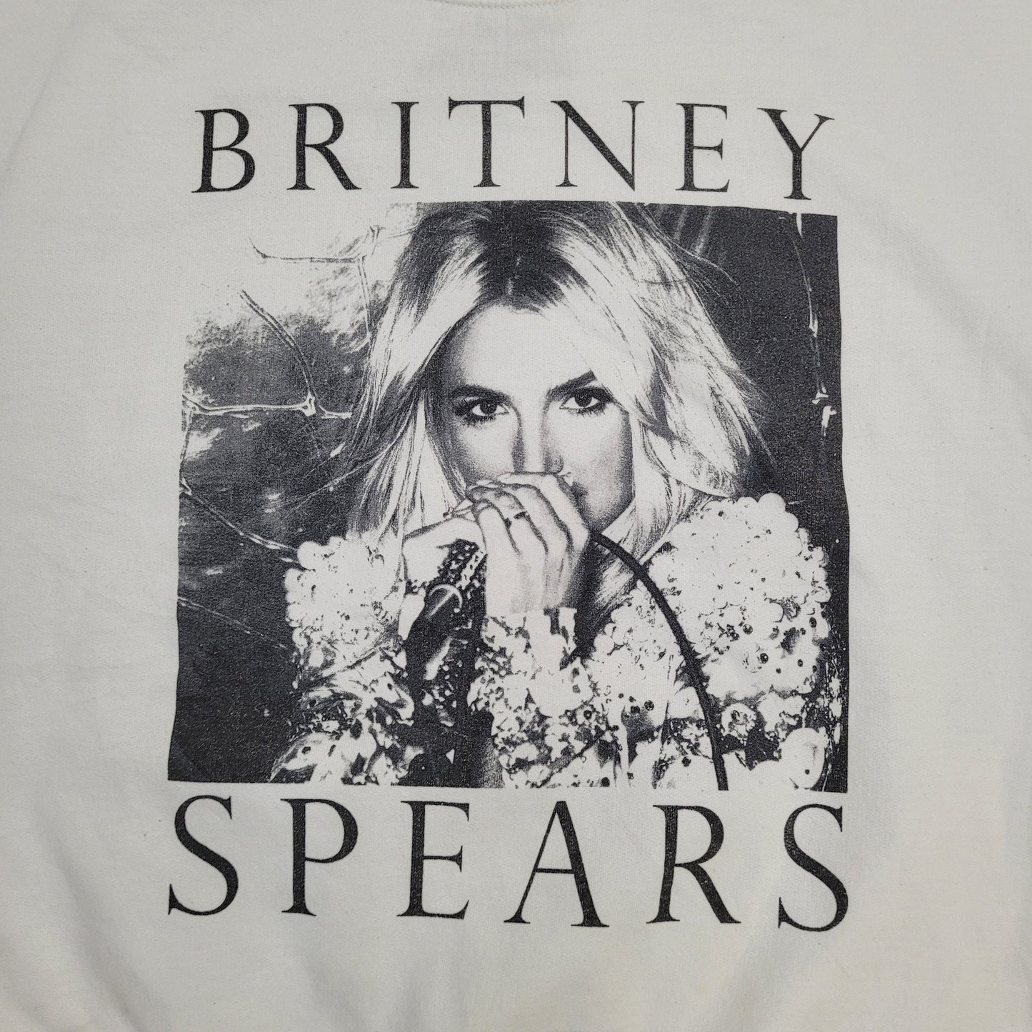 Britney-Spears Sweatshirt Womens Large 24x24 Pop Icon Boxy