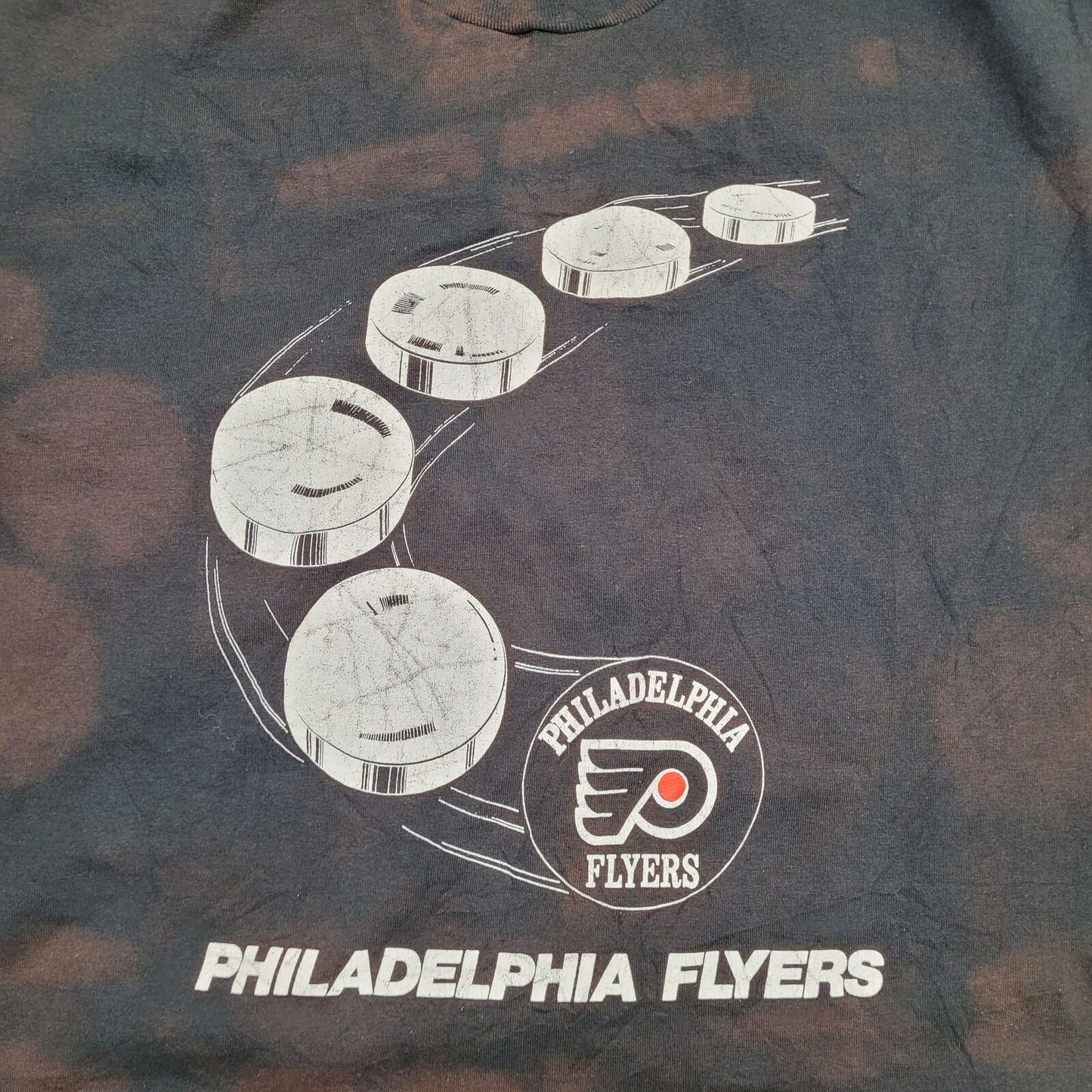 Vintage Philadelphia Flyers Shirt M/L 20x26 Black Hockey