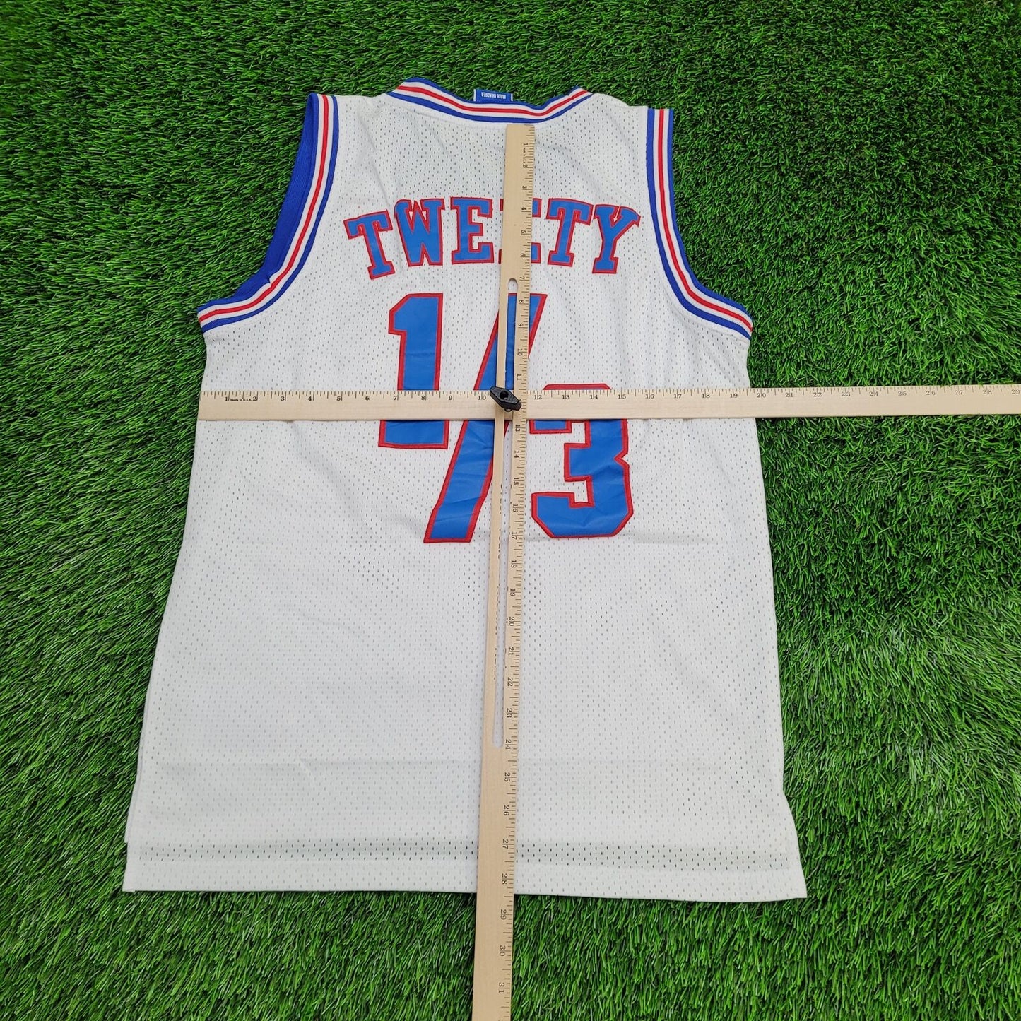 90s Champion Space Jam Jersey Tank Small 20x28 White