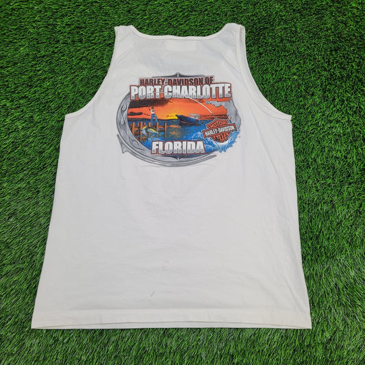 Harley-Davidson Tank-Top Large 21x27 2005 White