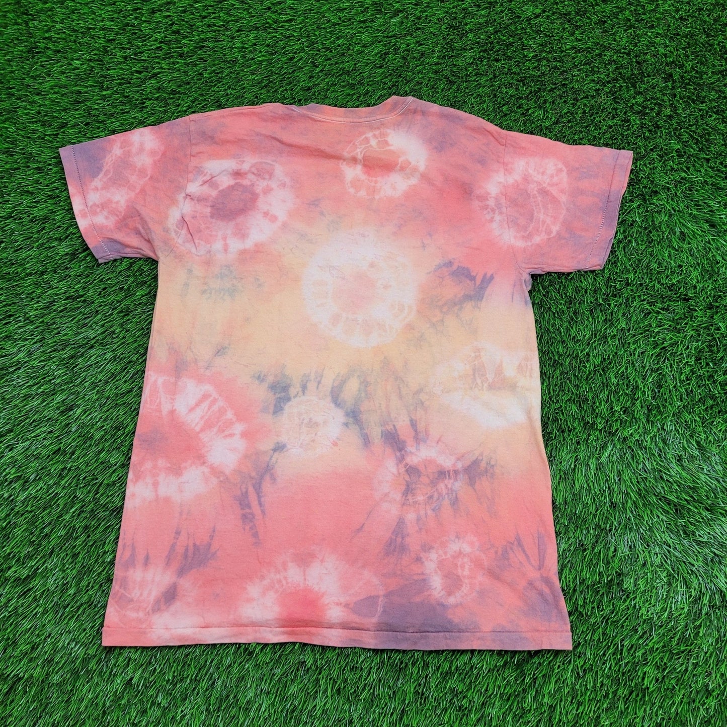 Vintage Tie-Dye Shirt Womens Medium 18x26 Pink Yellow