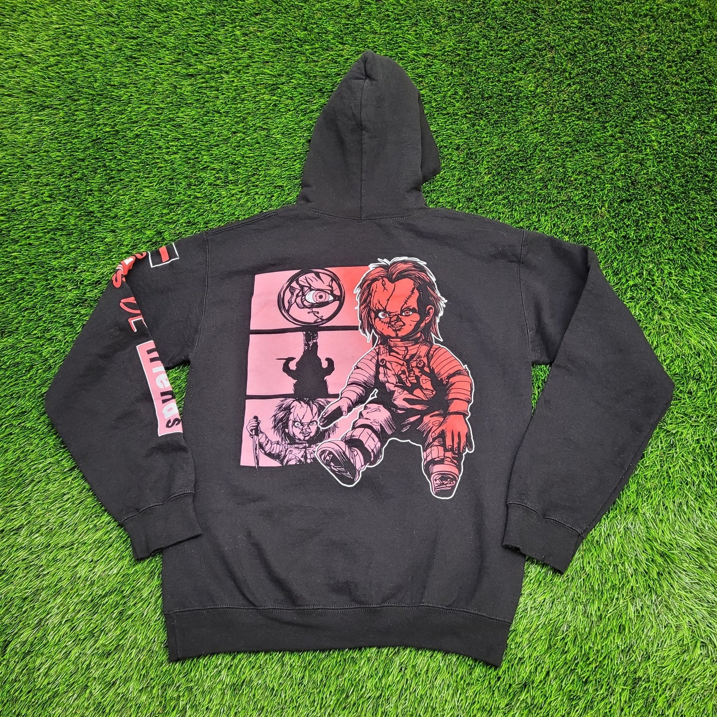 Chucky Hoodie S/M 19x24 Black