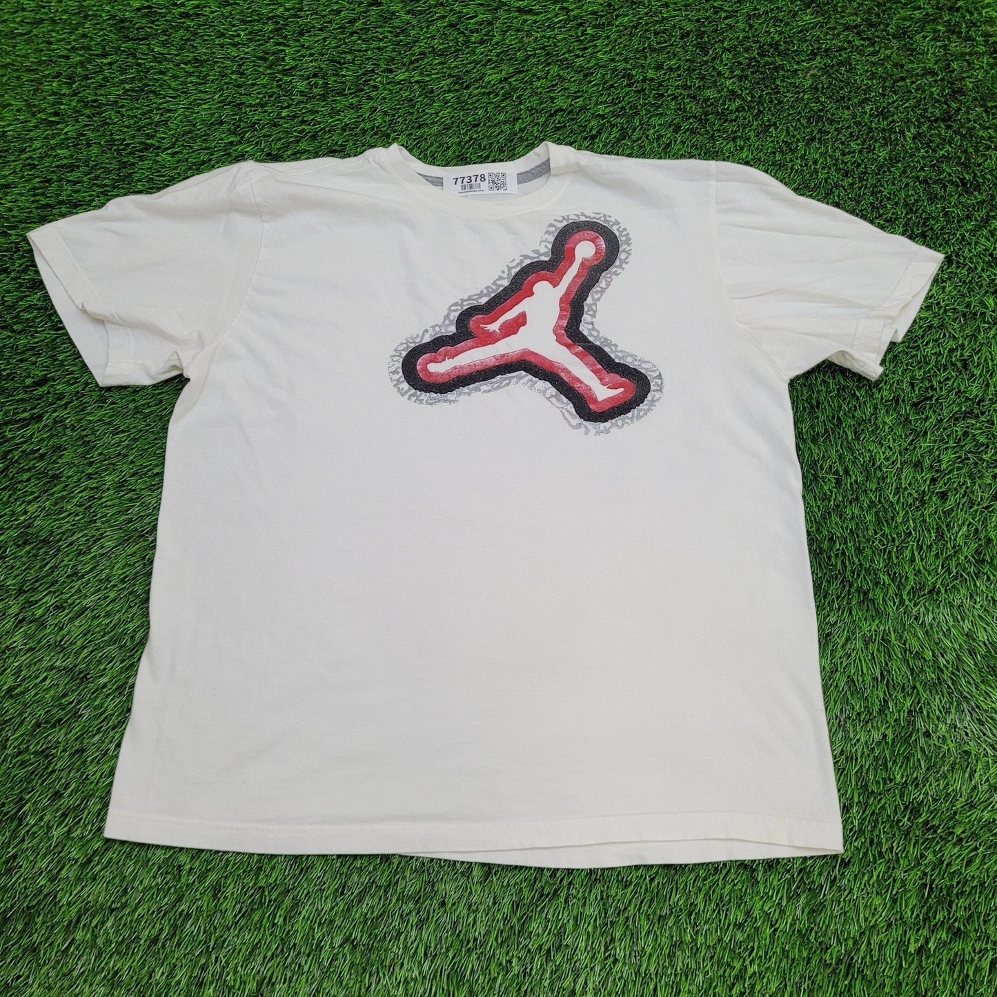 Air-Jordan Shirt XL 23x25 White Jump-Man Basketball