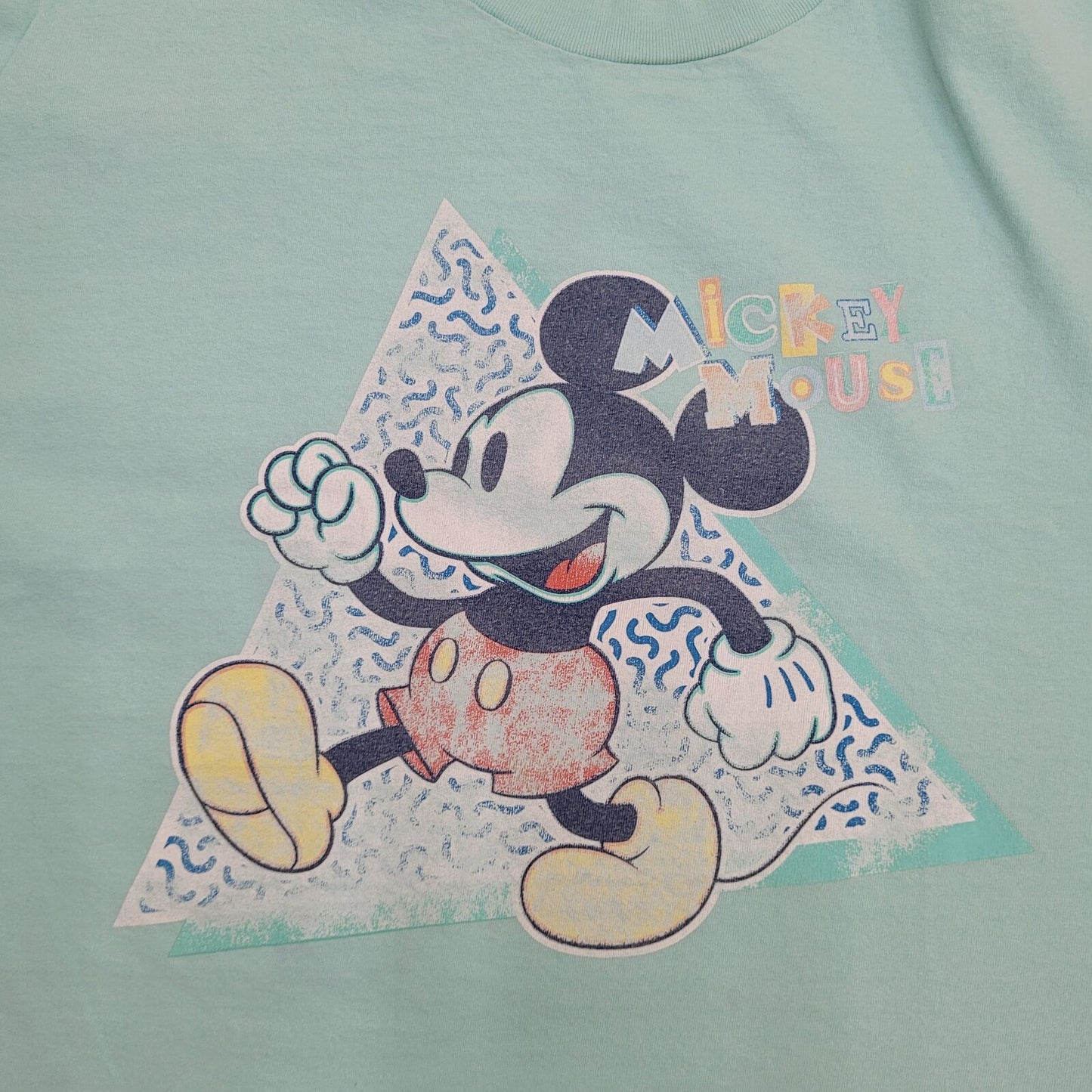 Disney Mickey-Mouse Shirt Womens XL 23x26 Blue