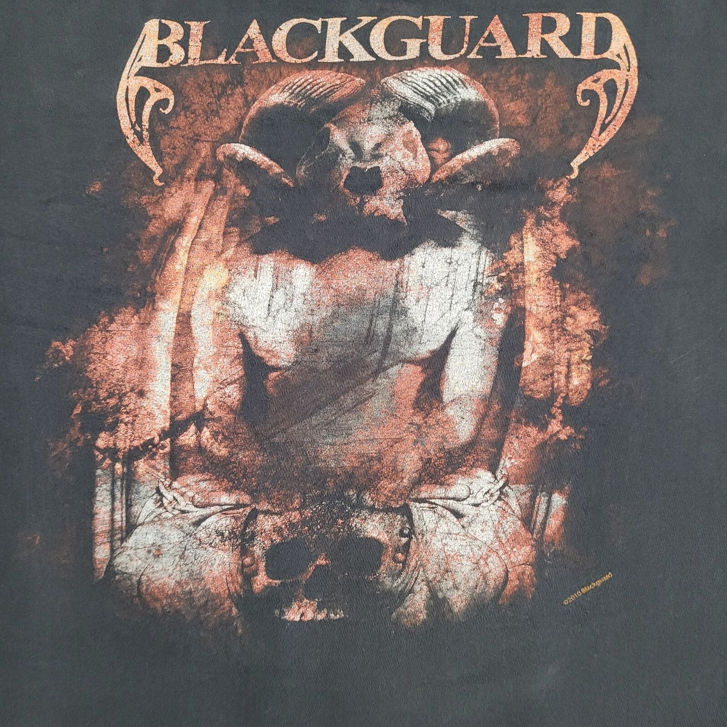 Blackguard Skull Shirt 2XL 26x28 Black