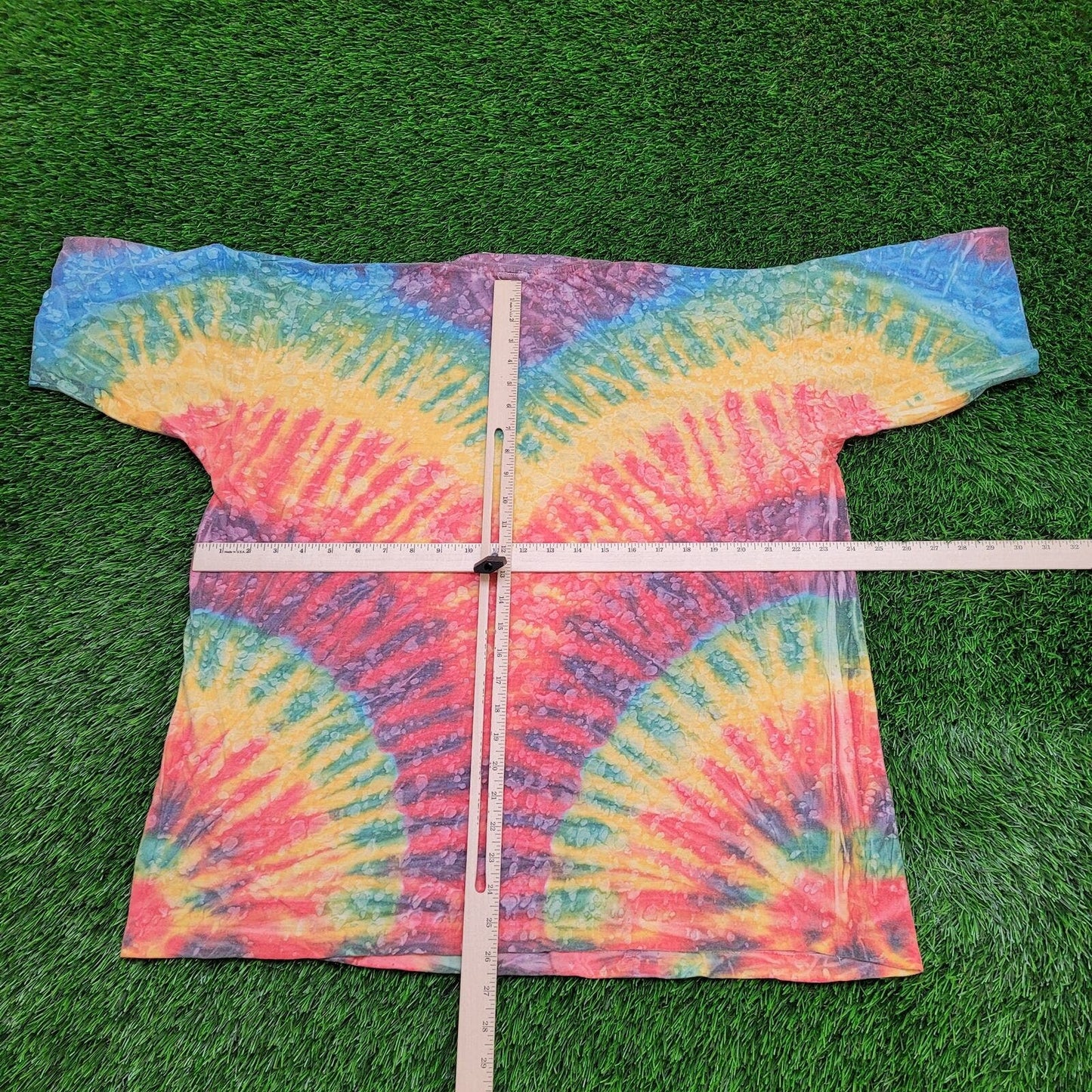 Vintage Paisley Peace Art Double-Yoke Tie-Dye Shirt Womens 2XL 24x26 South-Beach