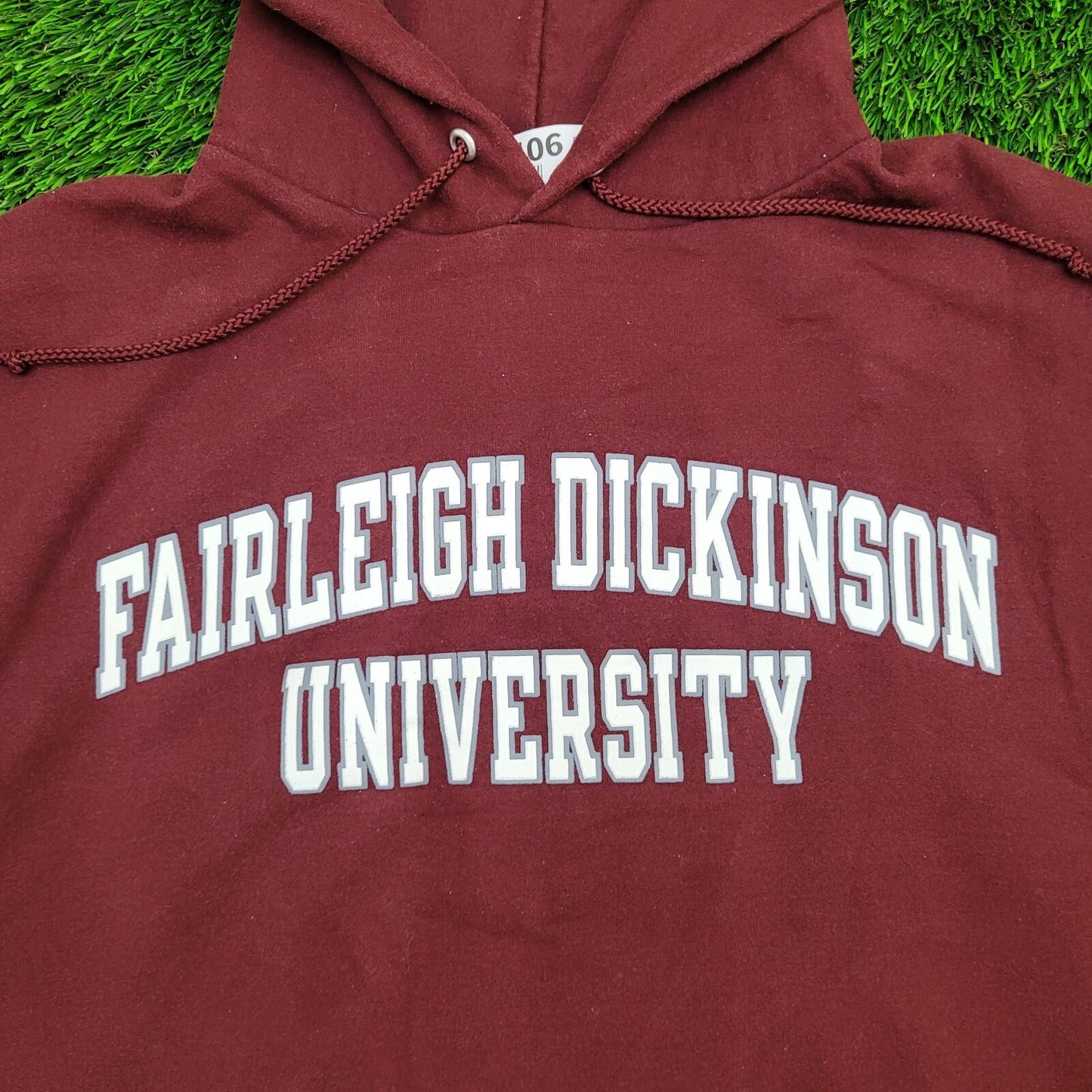 Champion x Fairleigh Dickinson Hoodie - M 21x24 Burgundy