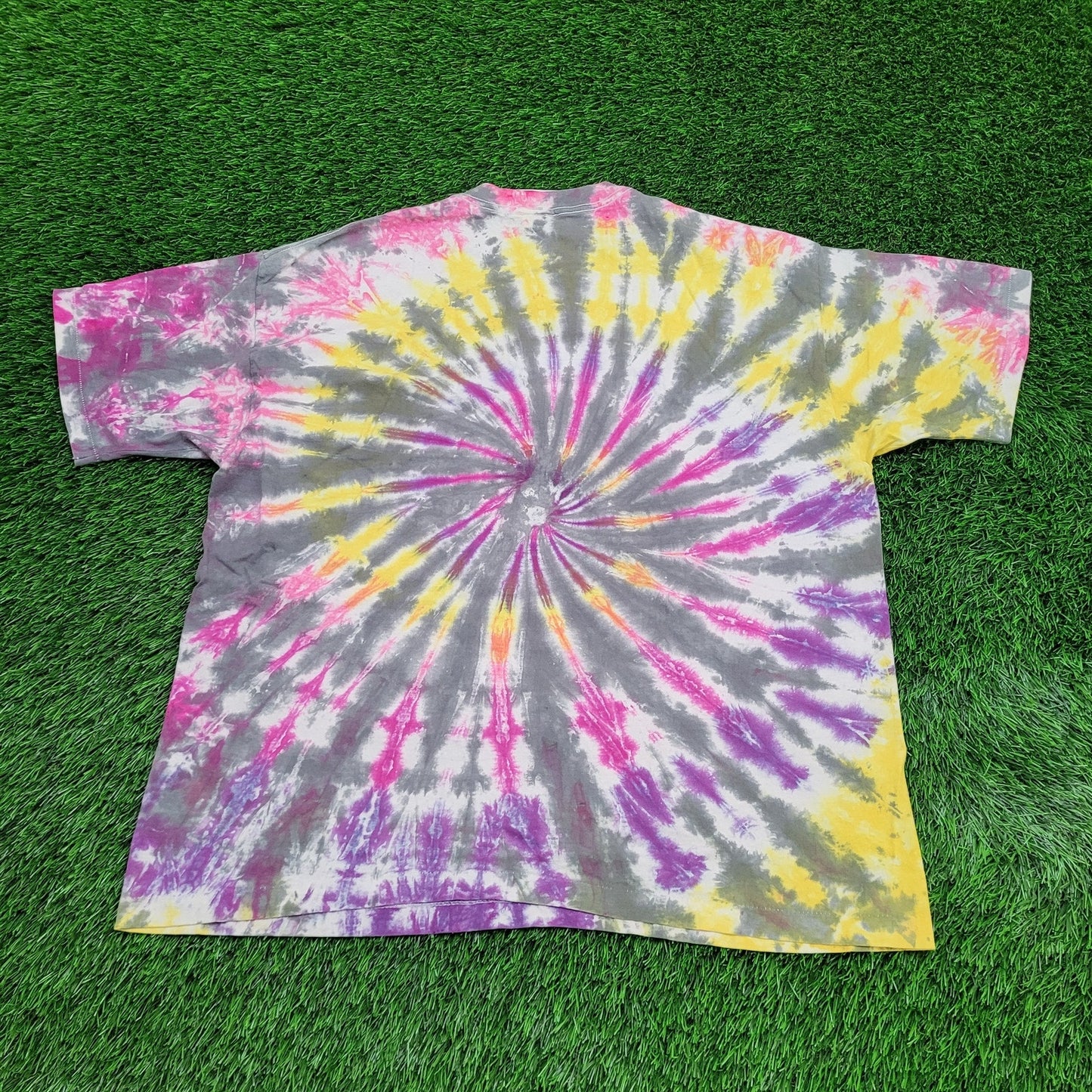 Vintage Softee Shirt Womens 2XL 25x28 Spiral Tie-Dye USA