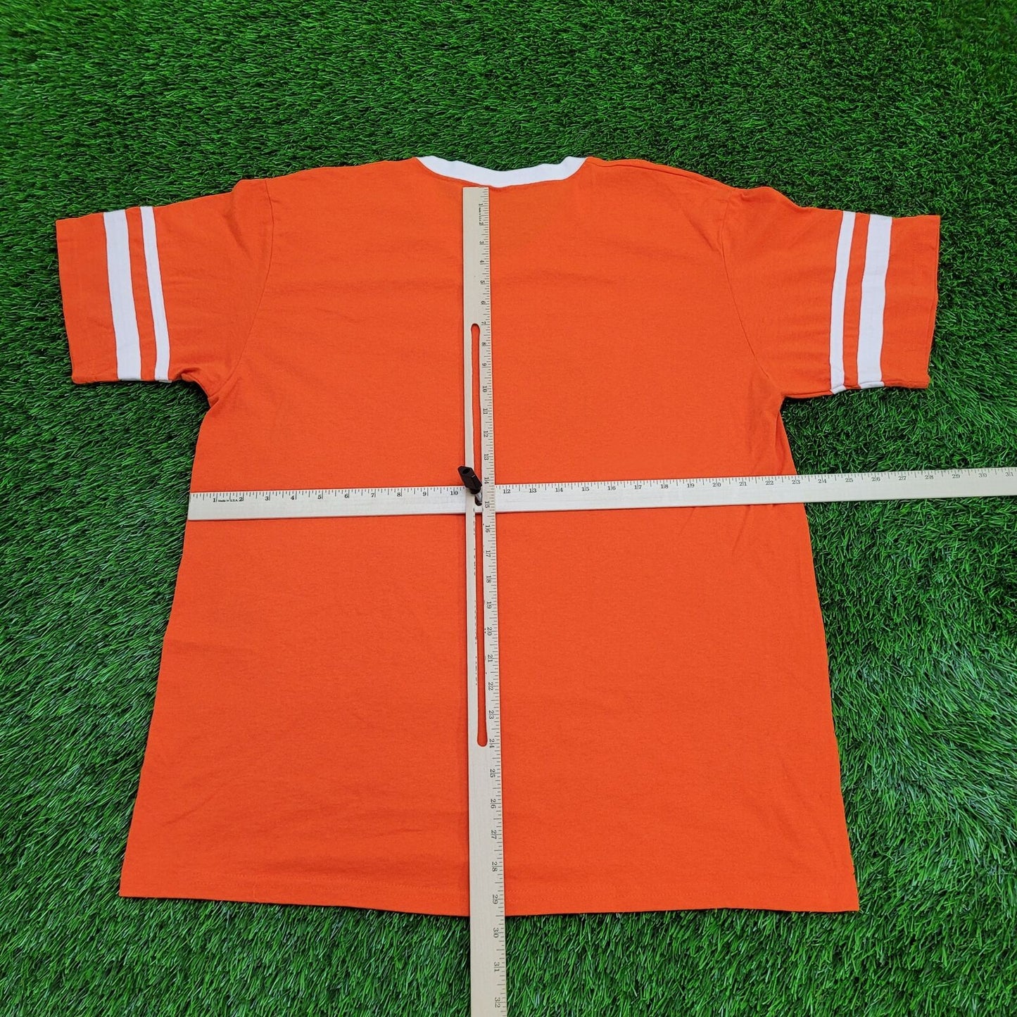 Vintage WKNY New-York Shirt XL 23x29 Y2K Orange