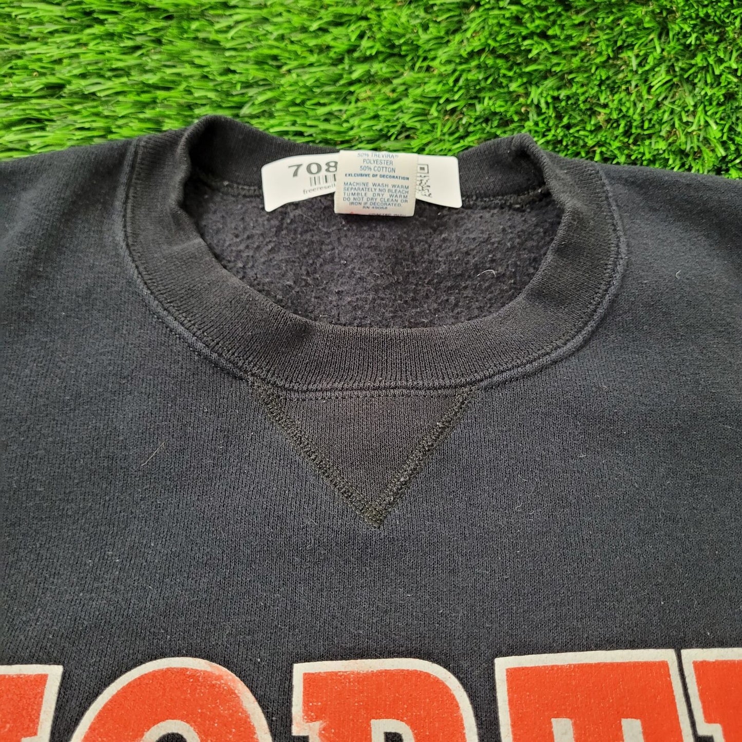 Vintage North Football Sweatshirt XL 26x26 Black