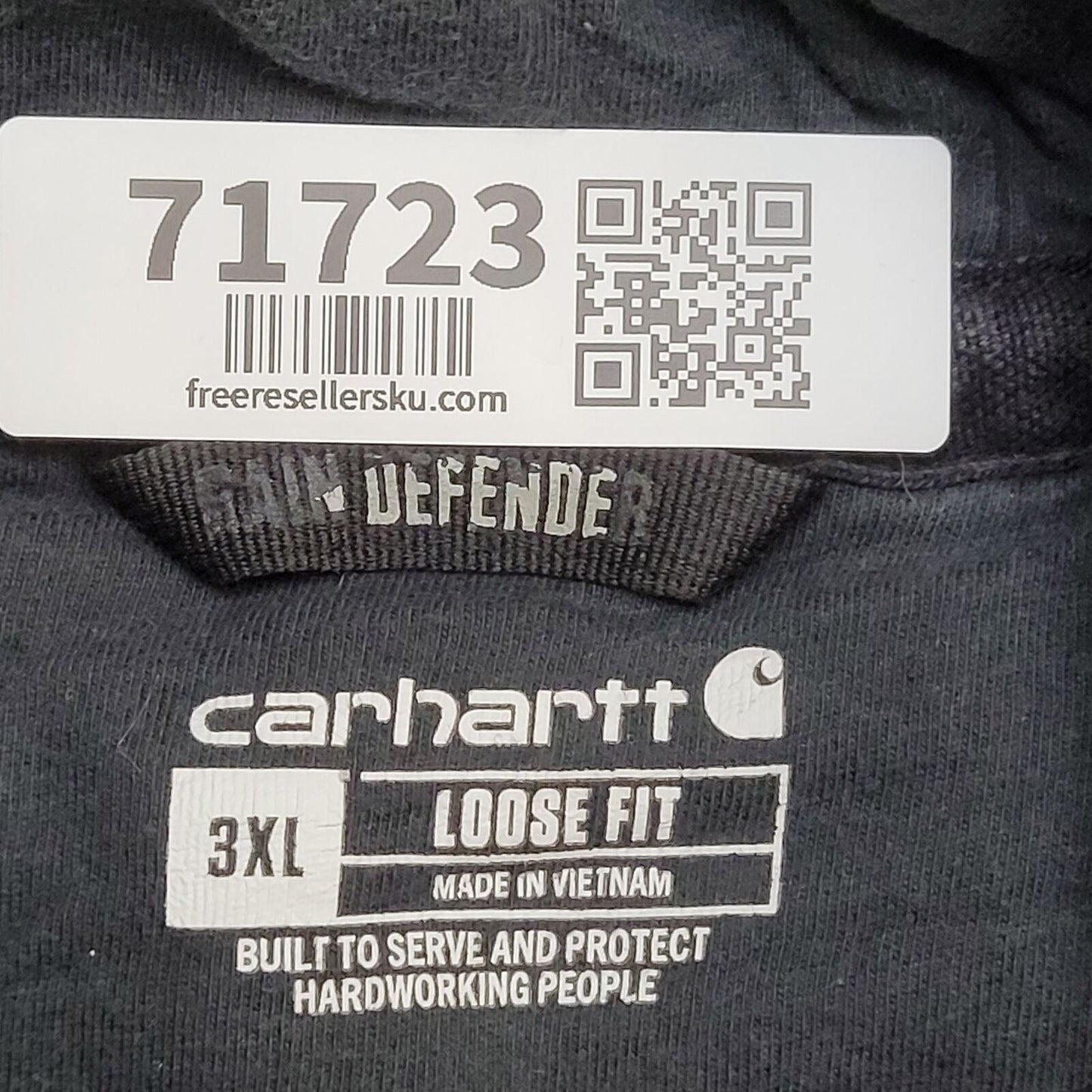 CARHARTT Faded Hoodie 3XL 31x31 Blue