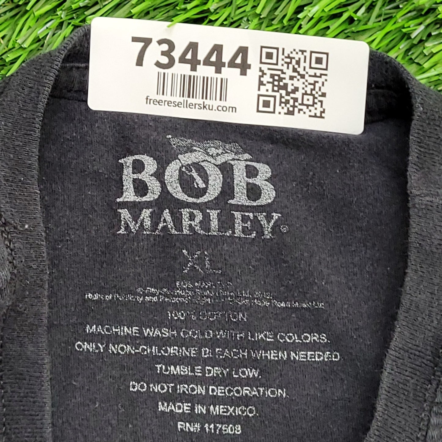 Bob-Marley Crop-Top Shirt Womens XS 16x19 Black