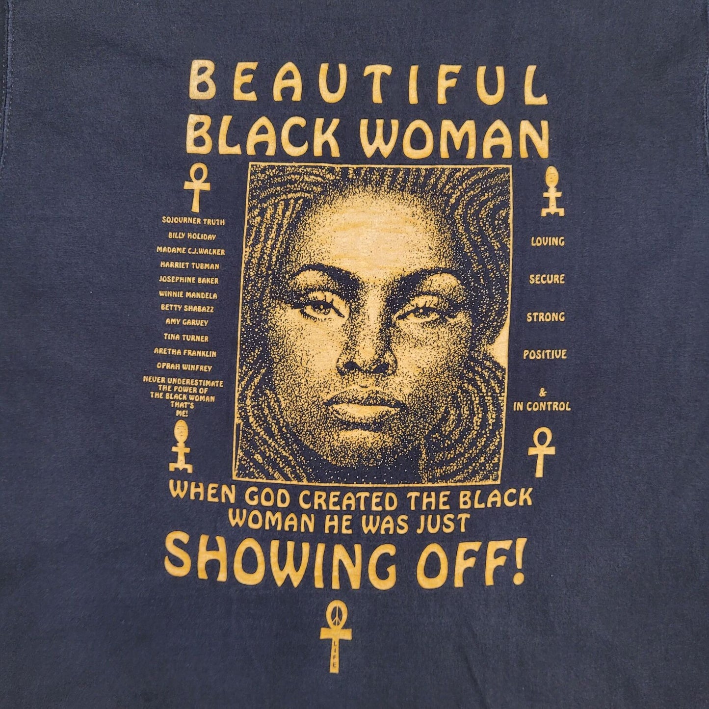 Beautiful Black-Woman Empowerment Shirt Womens Large 20x26